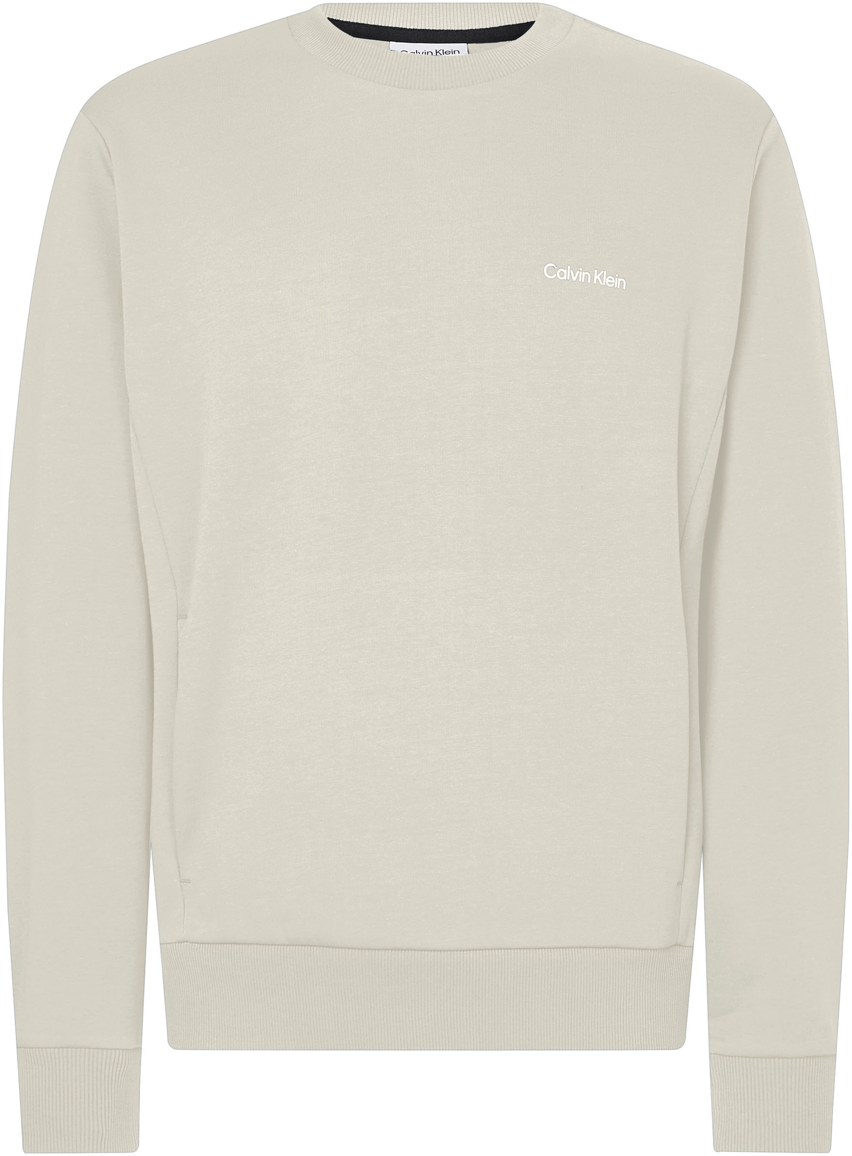 Calvin Klein Sweatshirt »MICRO LOGO REPREVE SWEATSHIRT«, mit halsnahmen Rundhalsausschnitt