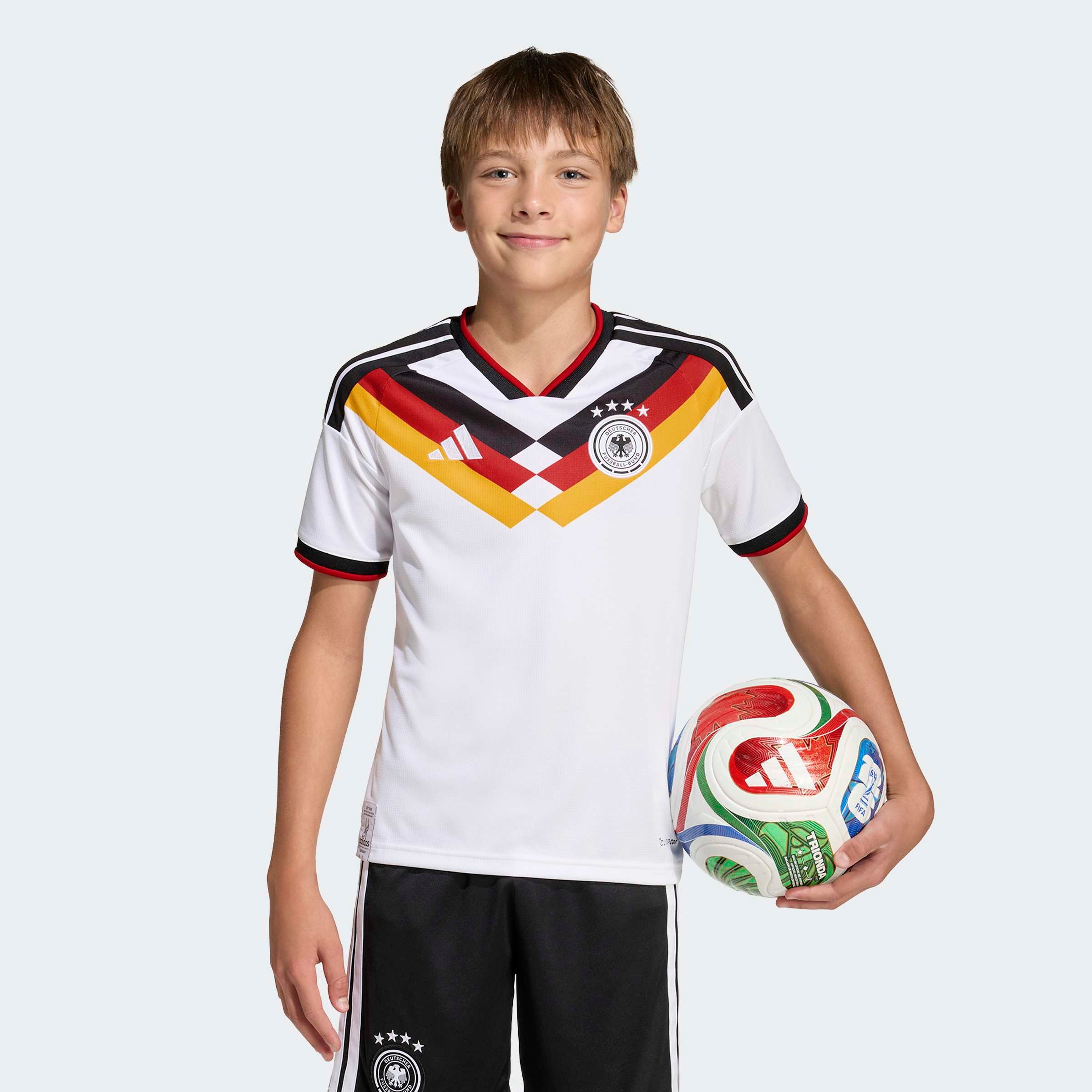 Jungen Fußballtrikot "DFB H JSY Y"weiß, Gr. 164, ADIDAS PERFORMANCE, Obermaterial: 100% Polyester, Trikots, DFB Trikot für Kinder Deutschland 2026