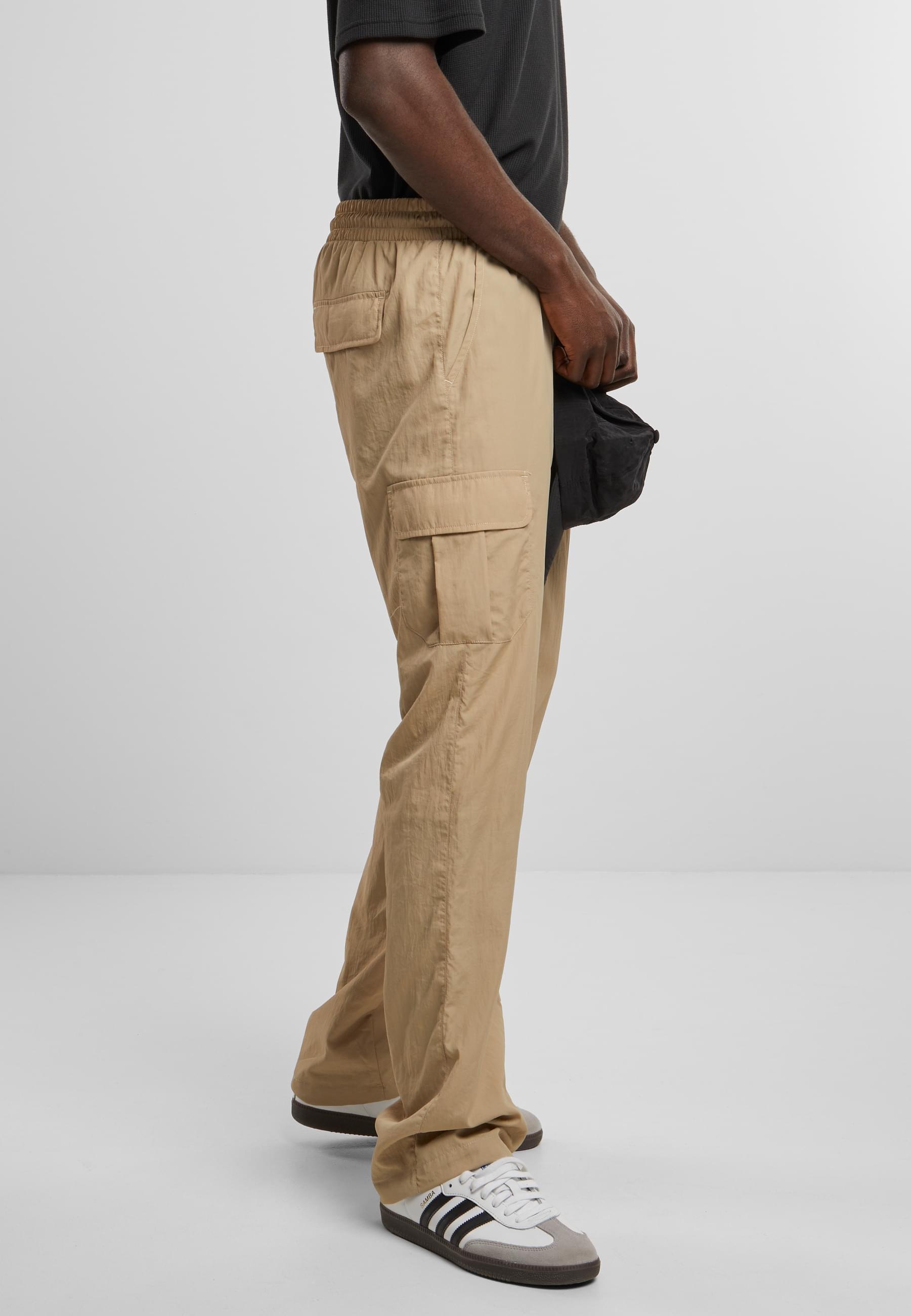 URBAN CLASSICS Cargohose »Urban Classics Herren Straight Leg Nylon Cargo Pants«, (1 tlg.)