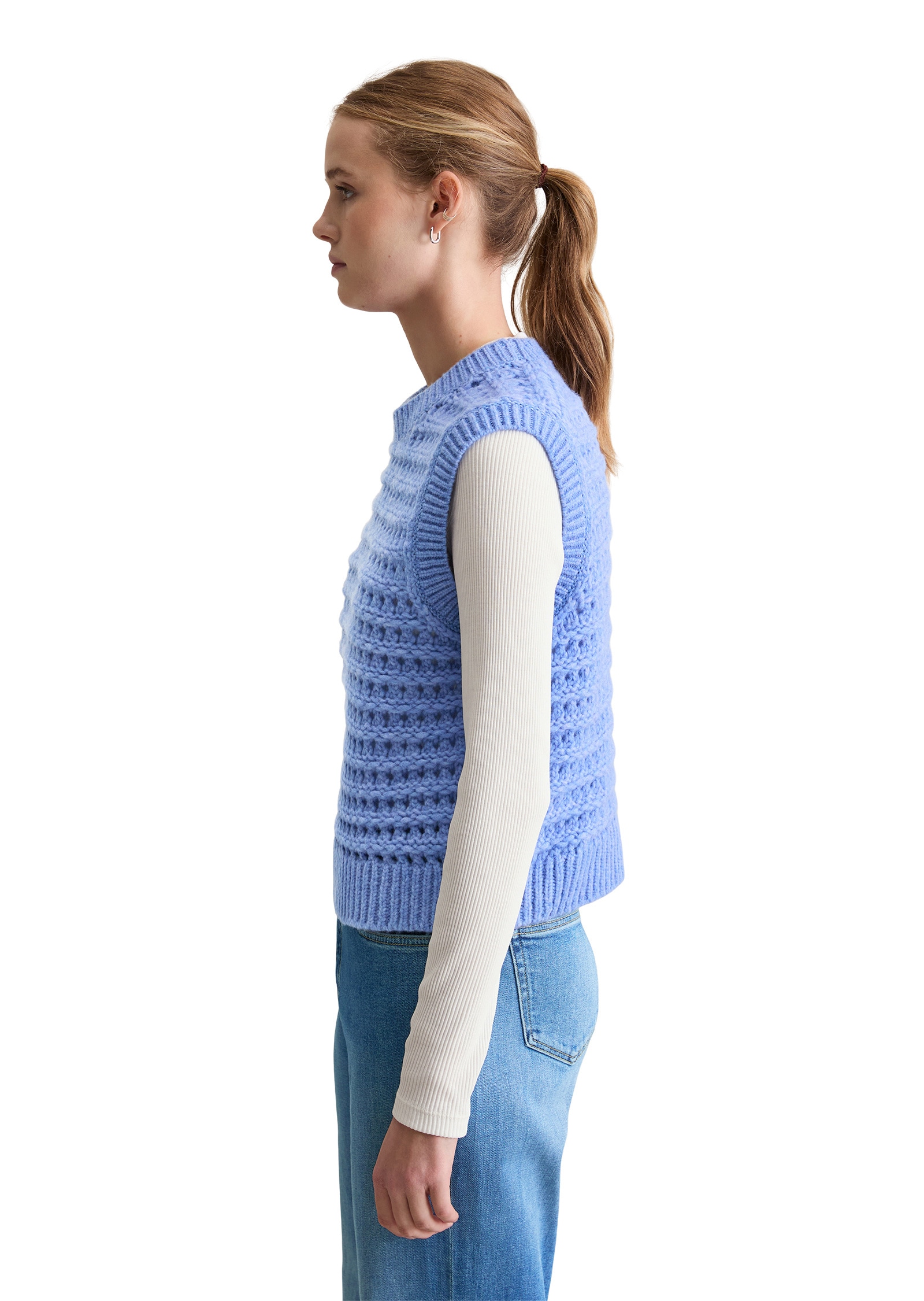 Marc O'Polo DENIM Rundhalspullover »aus softem Schurwolle-Mix«