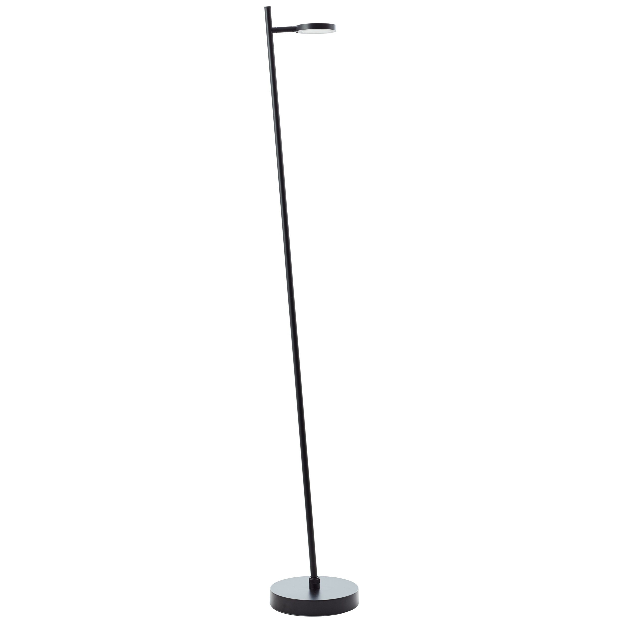 BRILLIANT LED Stehlampe "Pesso", Ø 20cm H: 135cm, 1 Stk., schwarz, Wohnzimmer, Leuchten, 135 x 25 x 20 cm, 600 lm, 3000 K, 3-Stufen dimmbar,