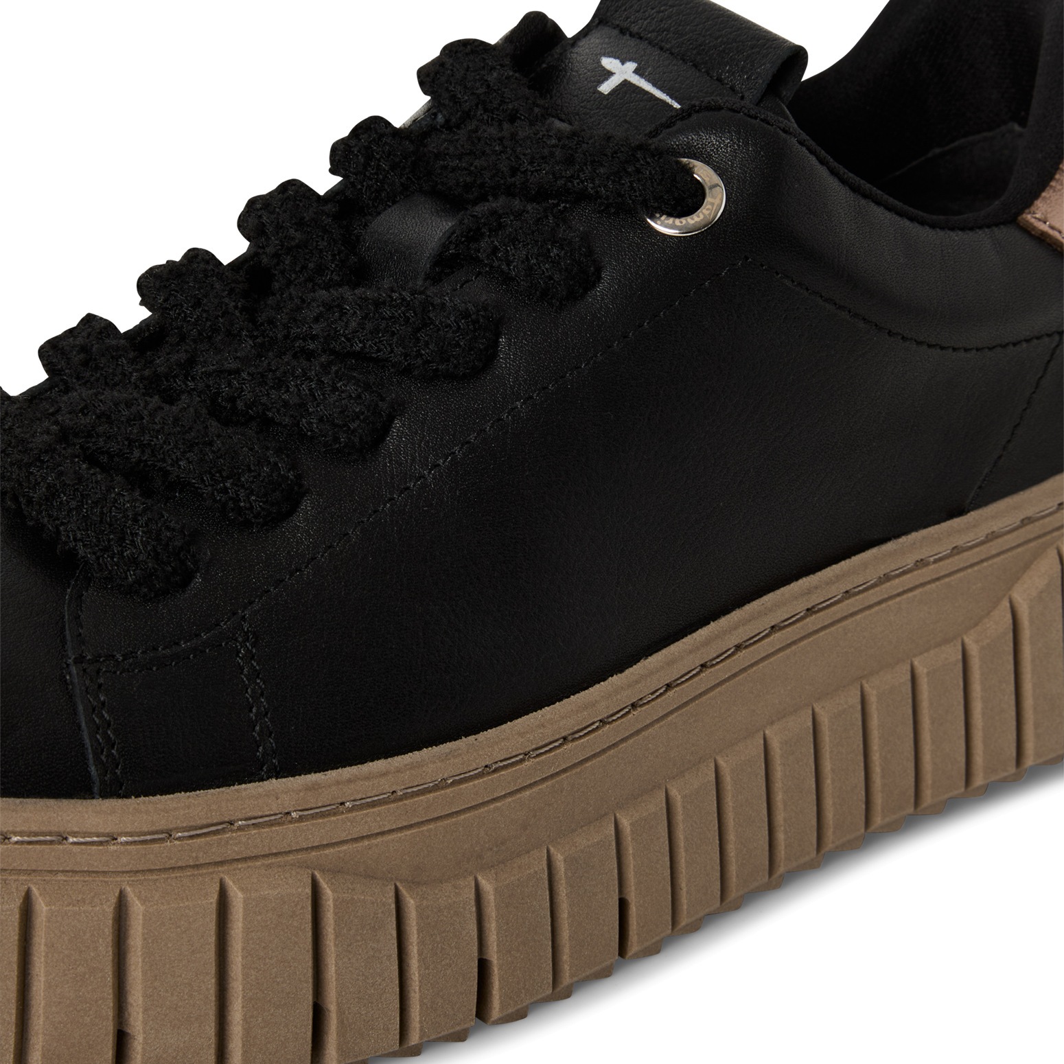 Thumbnail - Tamaris Plateausneaker, Freizeitschuh, Halbschuh, Schnürschuh mit Kontrastbesatz