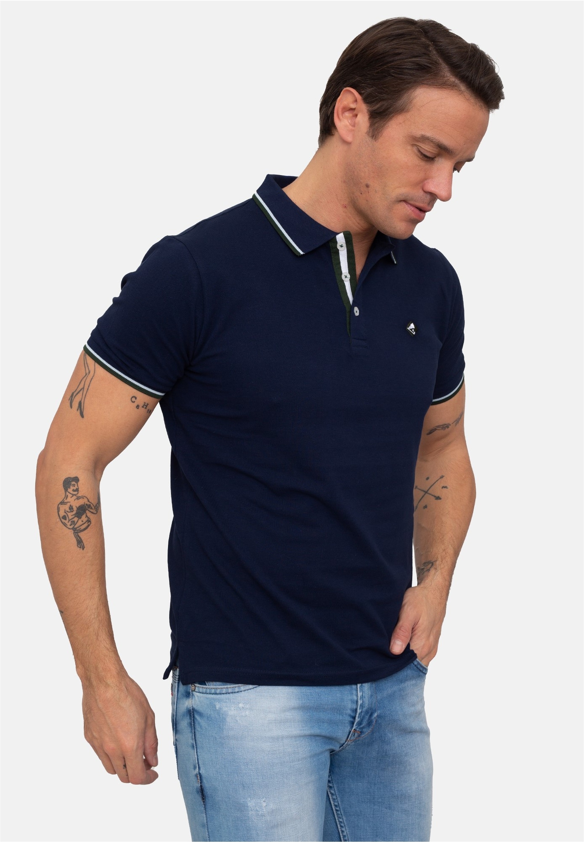 SIR RAYMOND TAILOR Poloshirt »Marcus«, (1 tlg.), mit klassischem Kragen und kurzer Knopfleiste