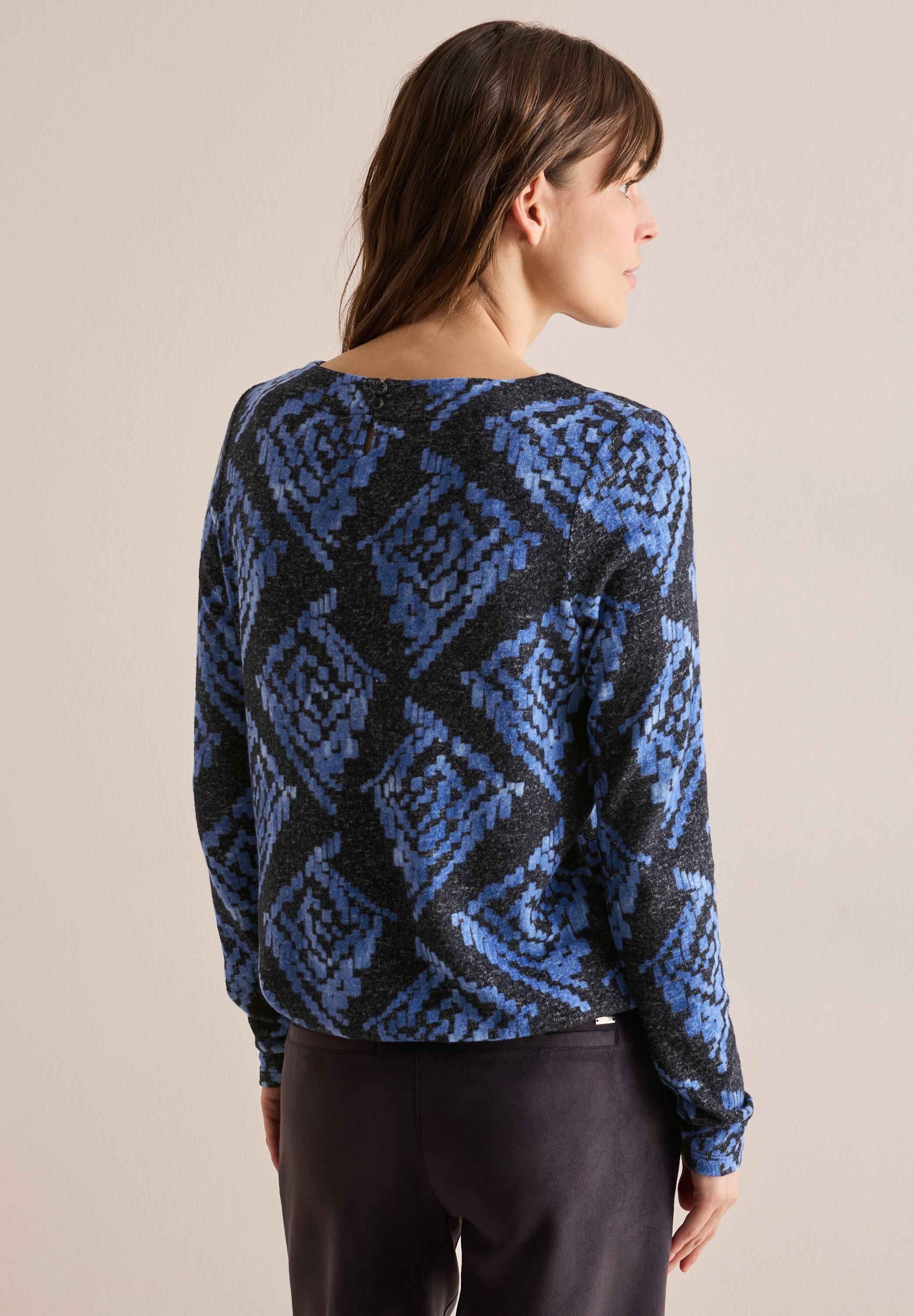 Cecil Langarmshirt, mit U-Boot-Ausschnitt