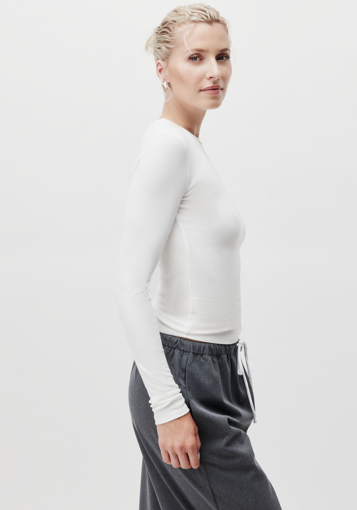 LeGer Longsleeve »Cinzia, LeGer by Lena Gercke«, Rundhals, schmale Passform