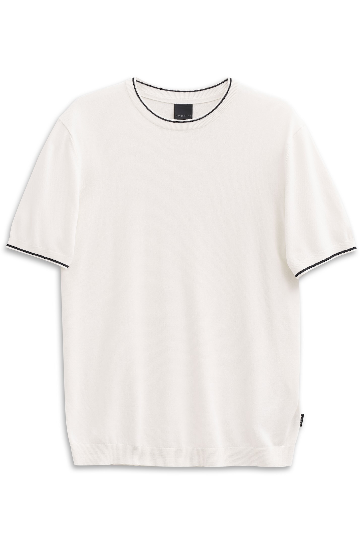 bugatti T-Shirt »Regular Fit«, mit Rundhals aus Viskose-Mix