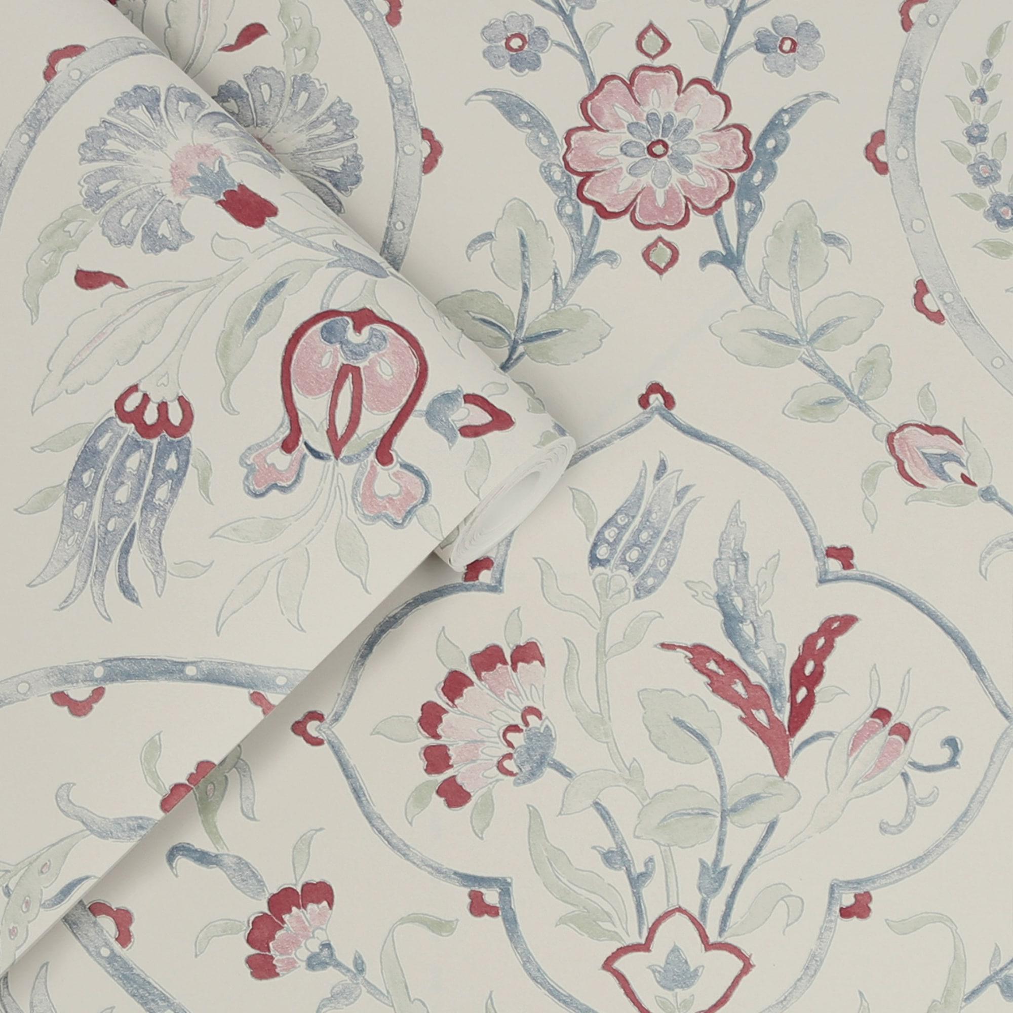 LAURA ASHLEY Vliestapete »Foscot Damask«, Barock, 10mx52cm (ca. 5m2)