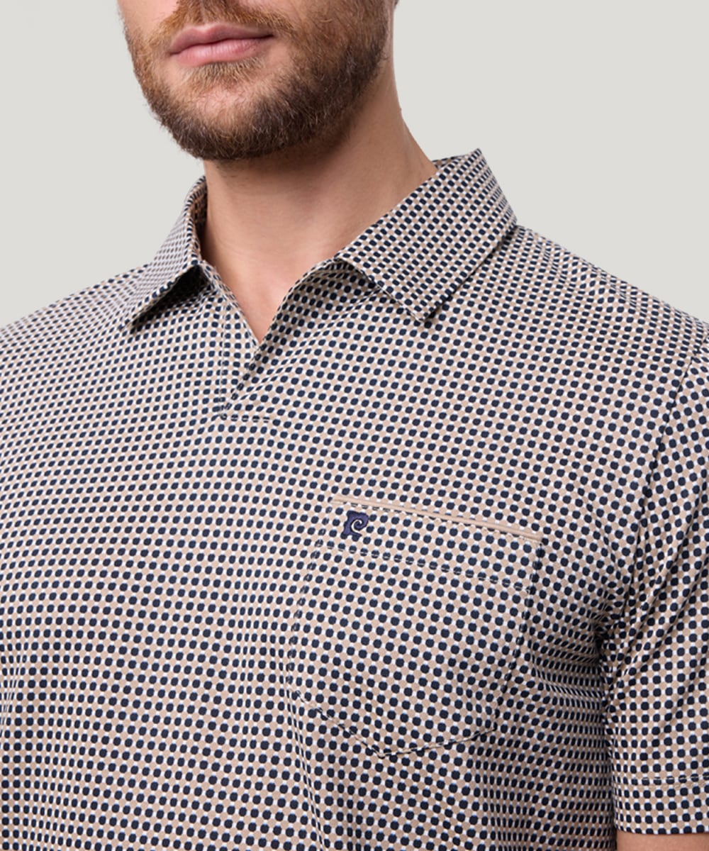 Pierre Cardin Poloshirt »Poloshirt ohne KN«, mit geometrischem Muster