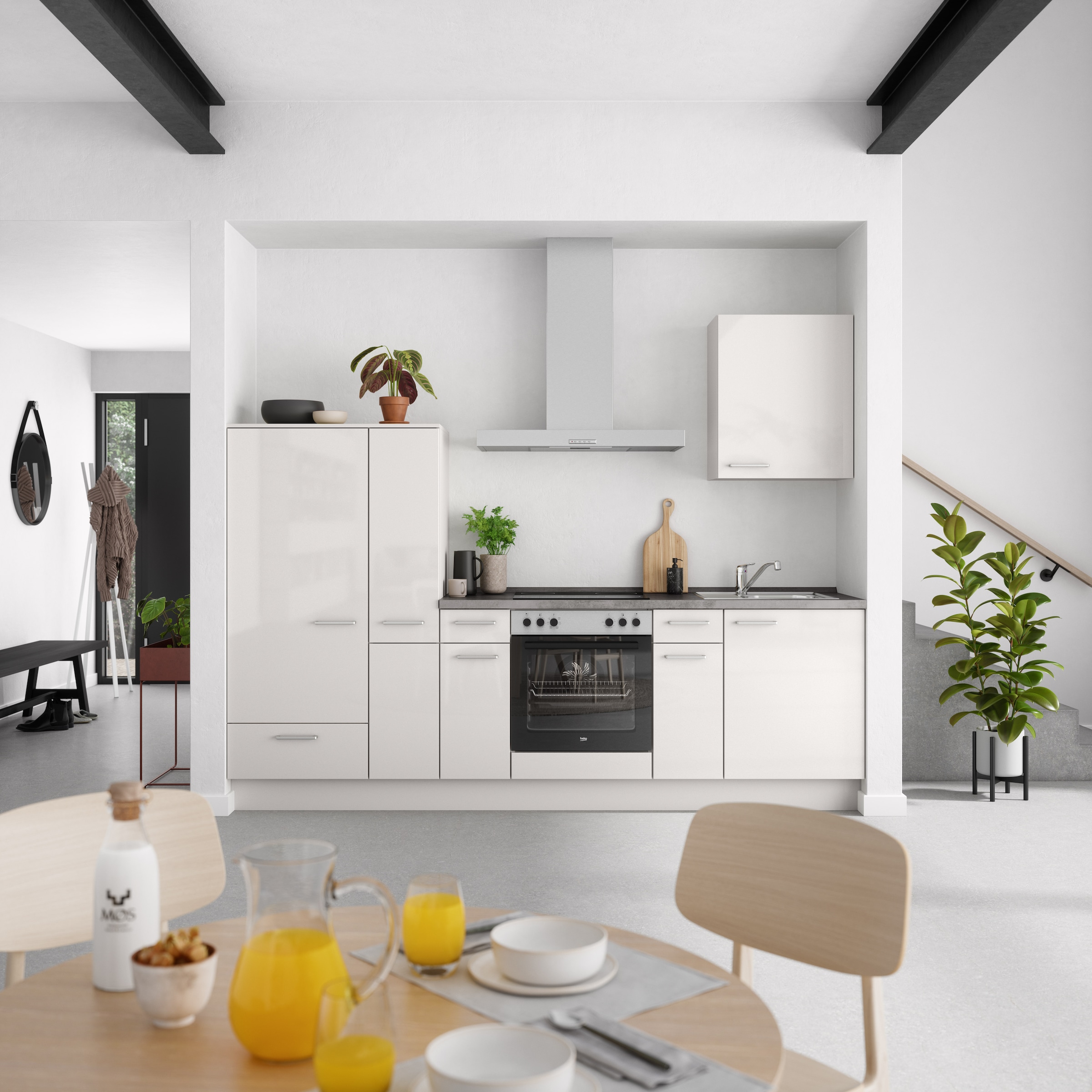 nobilia® Küchenzeile »"Flash I"«, vormontiert, Ausrichtung wählbar, Breite 270 cm, wahlw. mit E-Geräten