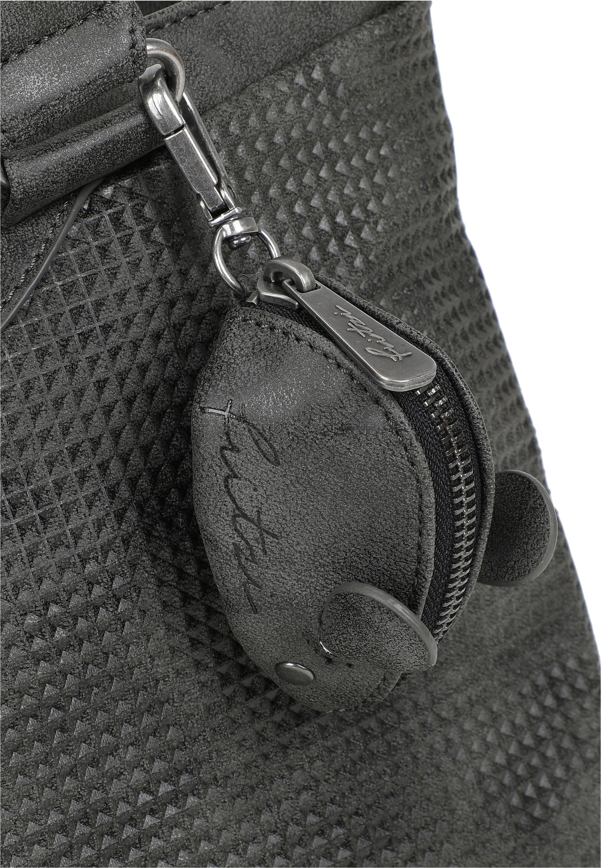 Fritzi aus Preußen Henkeltasche »Joly Waffly Black«, mit kleiner Retro-Pocket-Maus extra