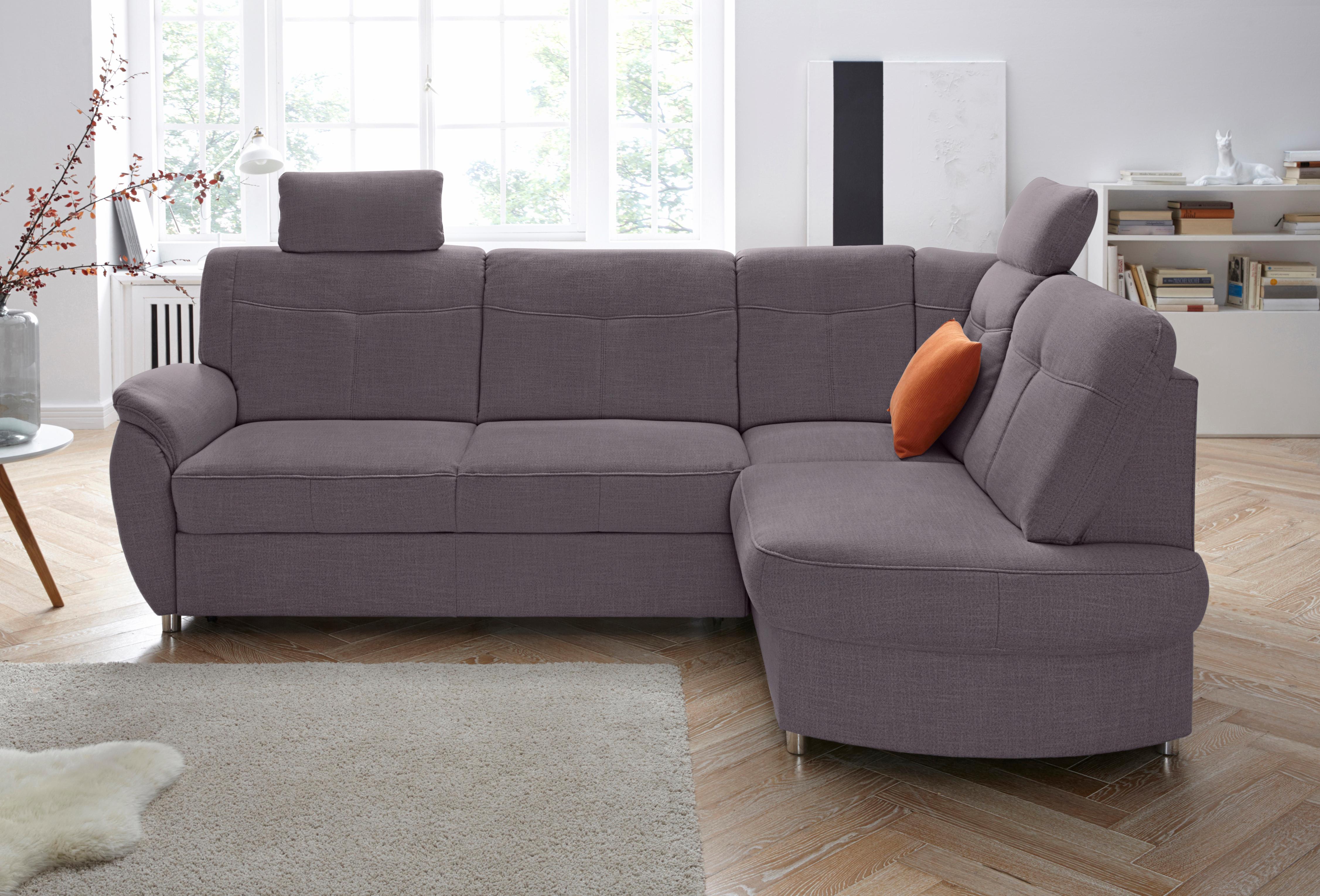 sit&more Ecksofa "Sonoma, L-Form, B: 246 cm, Bettfunktion & Bettkasten optional" Federkern, komfortable Sitzhöhe 45 cm, frei im Raum stellbar