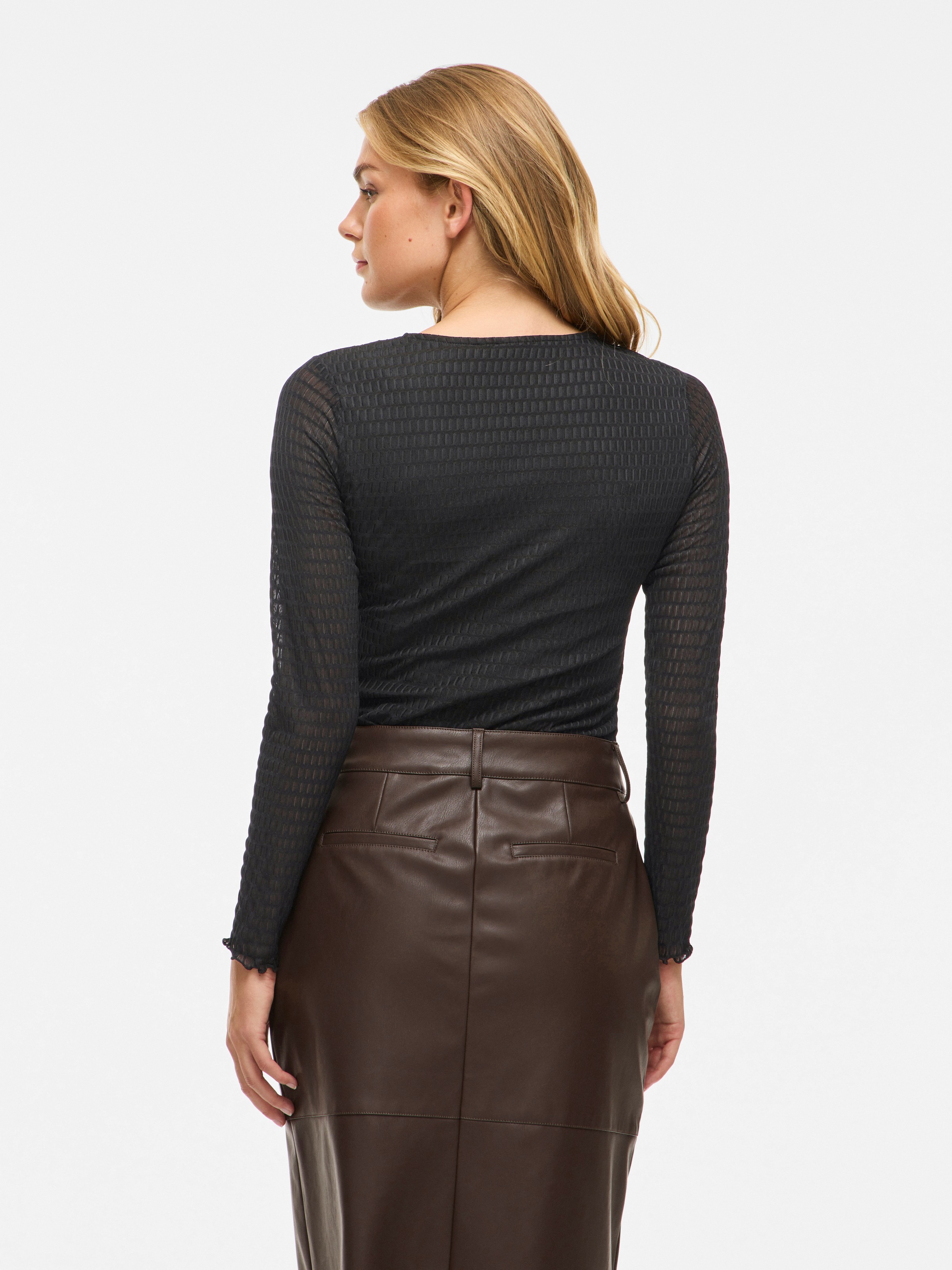 Vila Langarmshirt "VILARINE O-NECK L/S TOP - NOOS" günstig online kaufen