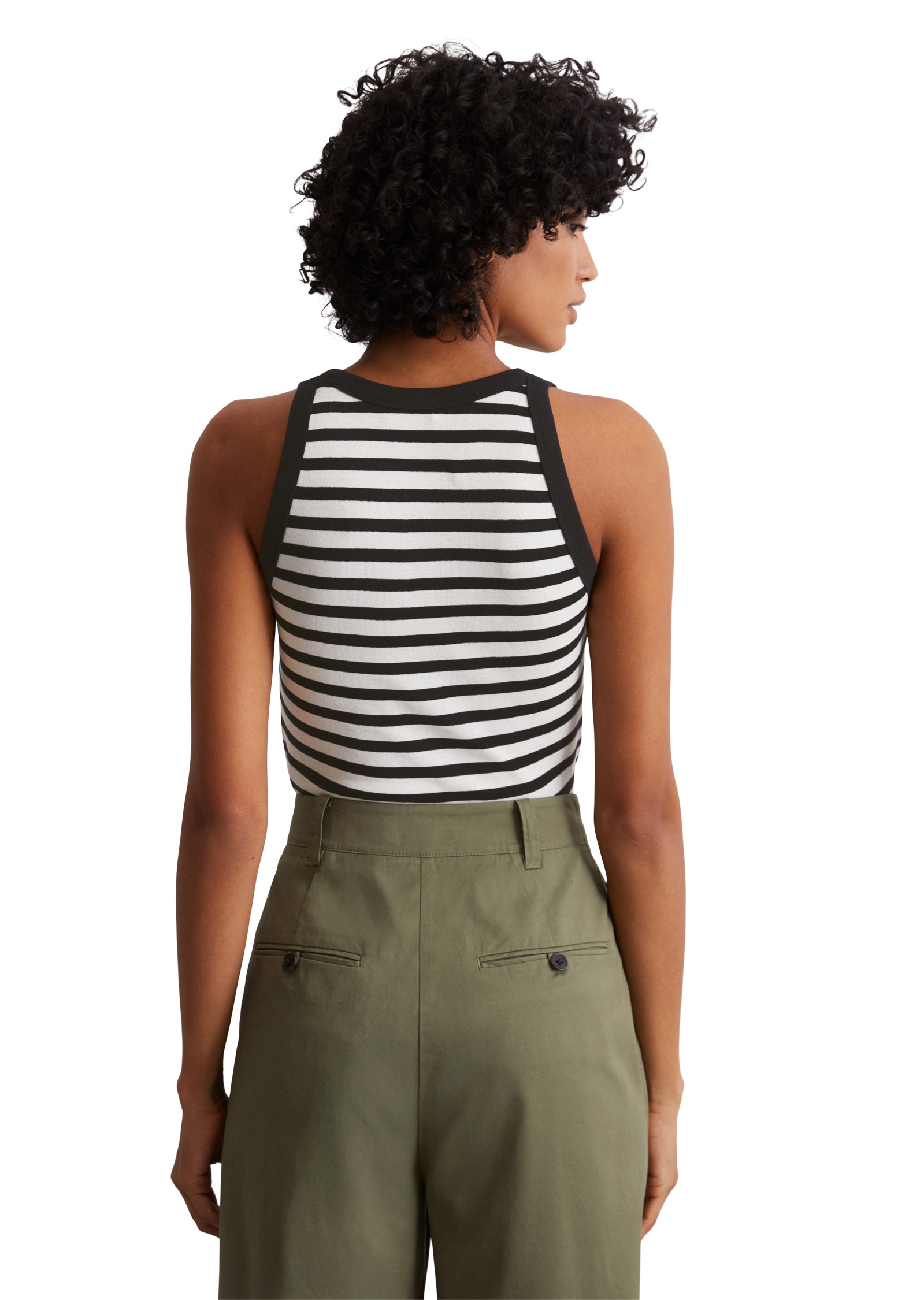 Marc OPolo Tanktop, geringelt, aus Rib-Jersey, slim fit günstig online kaufen