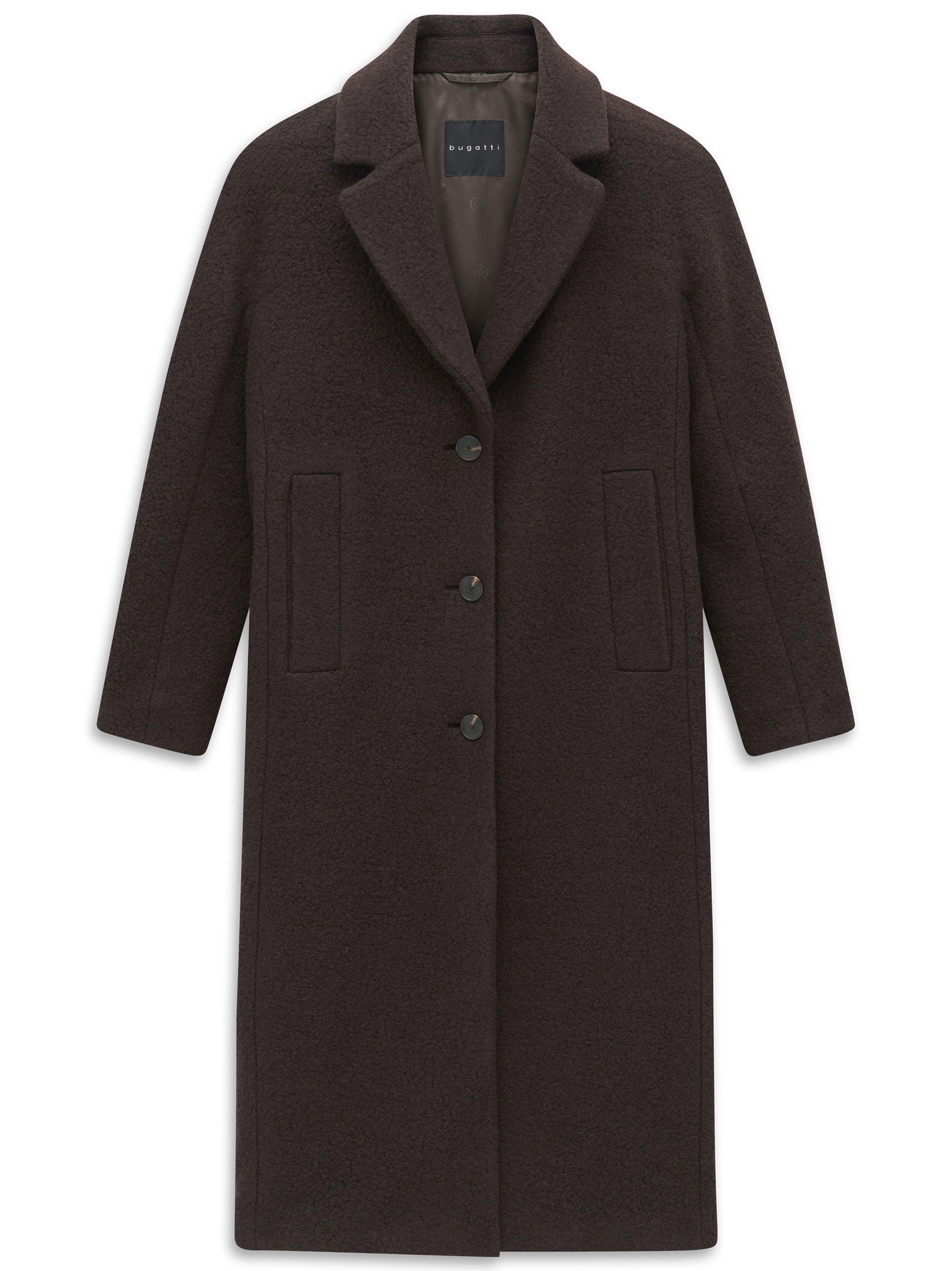 bugatti Kurzmantel »Regular Fit« Regular Fit Wollmantel Reverskragen
