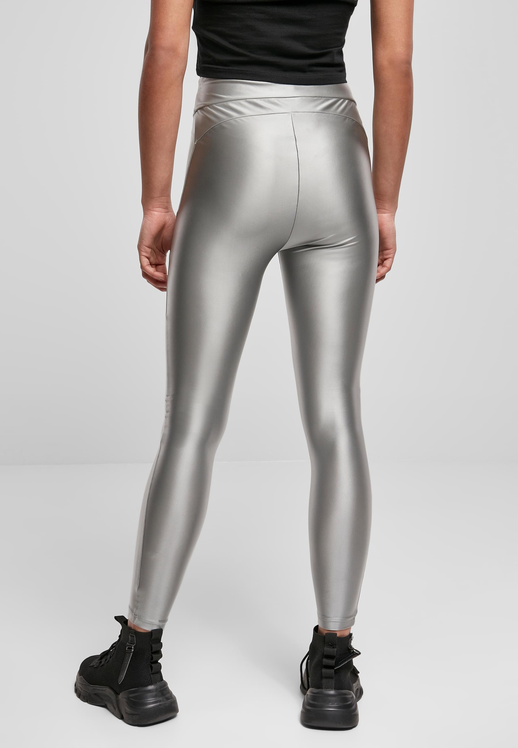 URBAN CLASSICS Leggings »Urban Classics Damen Ladies Highwaist Shiny Metallic Leggings«
