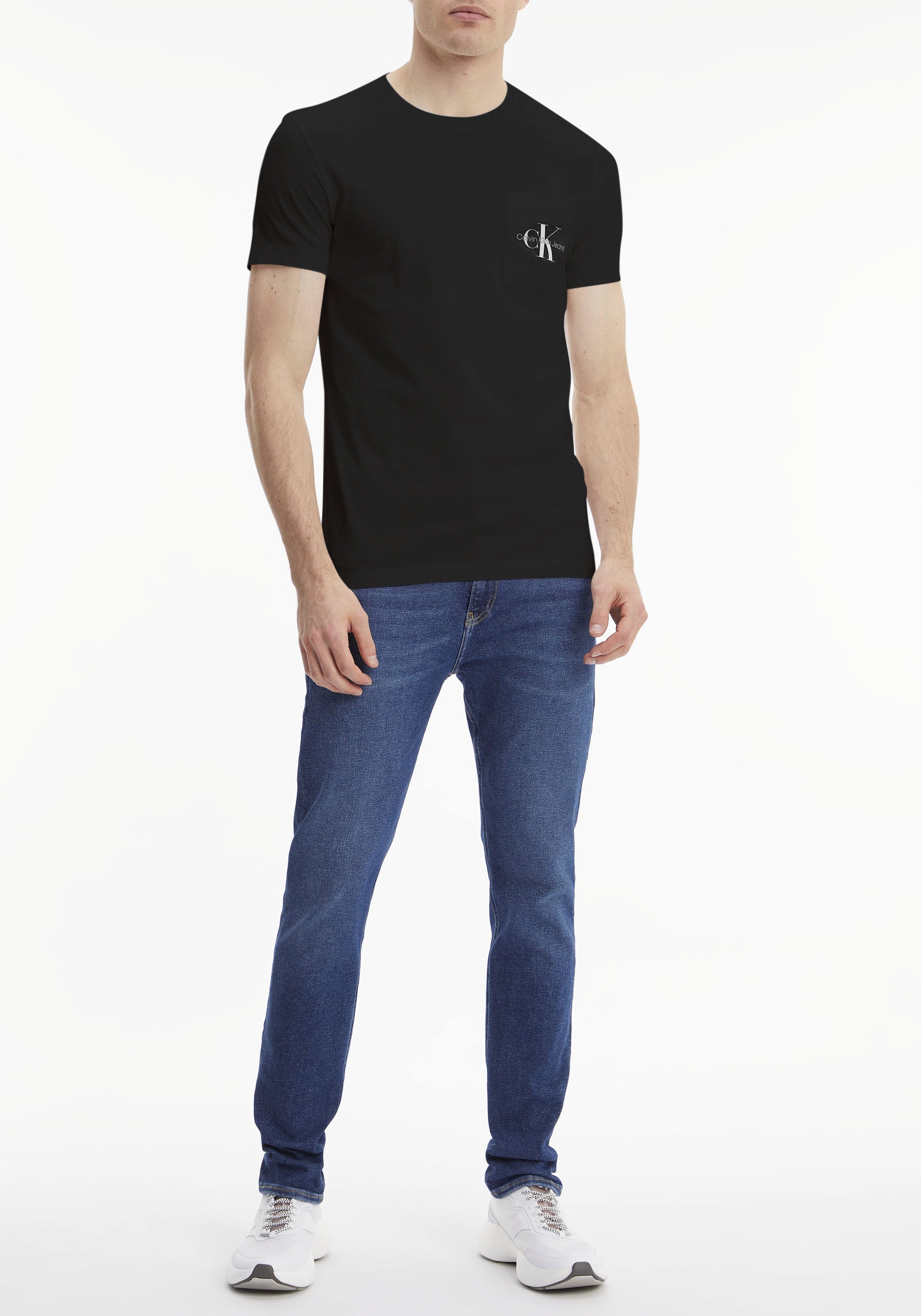 Calvin Klein Jeans T-Shirt »CORE MONOGRAM POCKET SLIM TEE«, mit Brusttasche