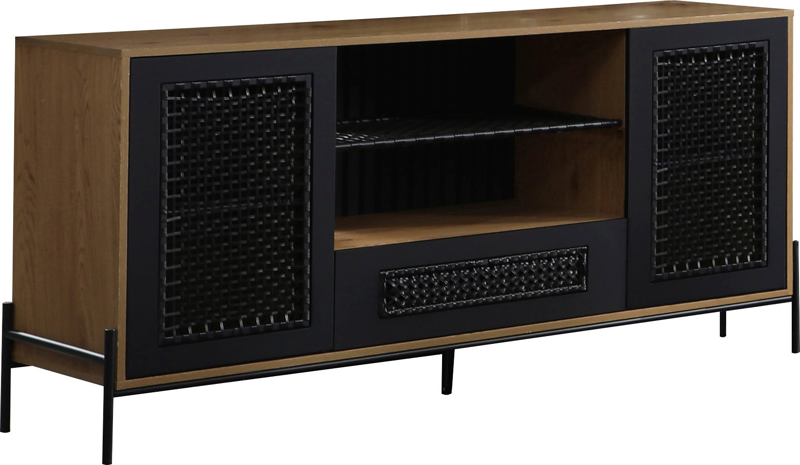 SalesFever Sideboard "York Stilvolles Sideboard", Polyrattan-Kommode: Matts günstig online kaufen