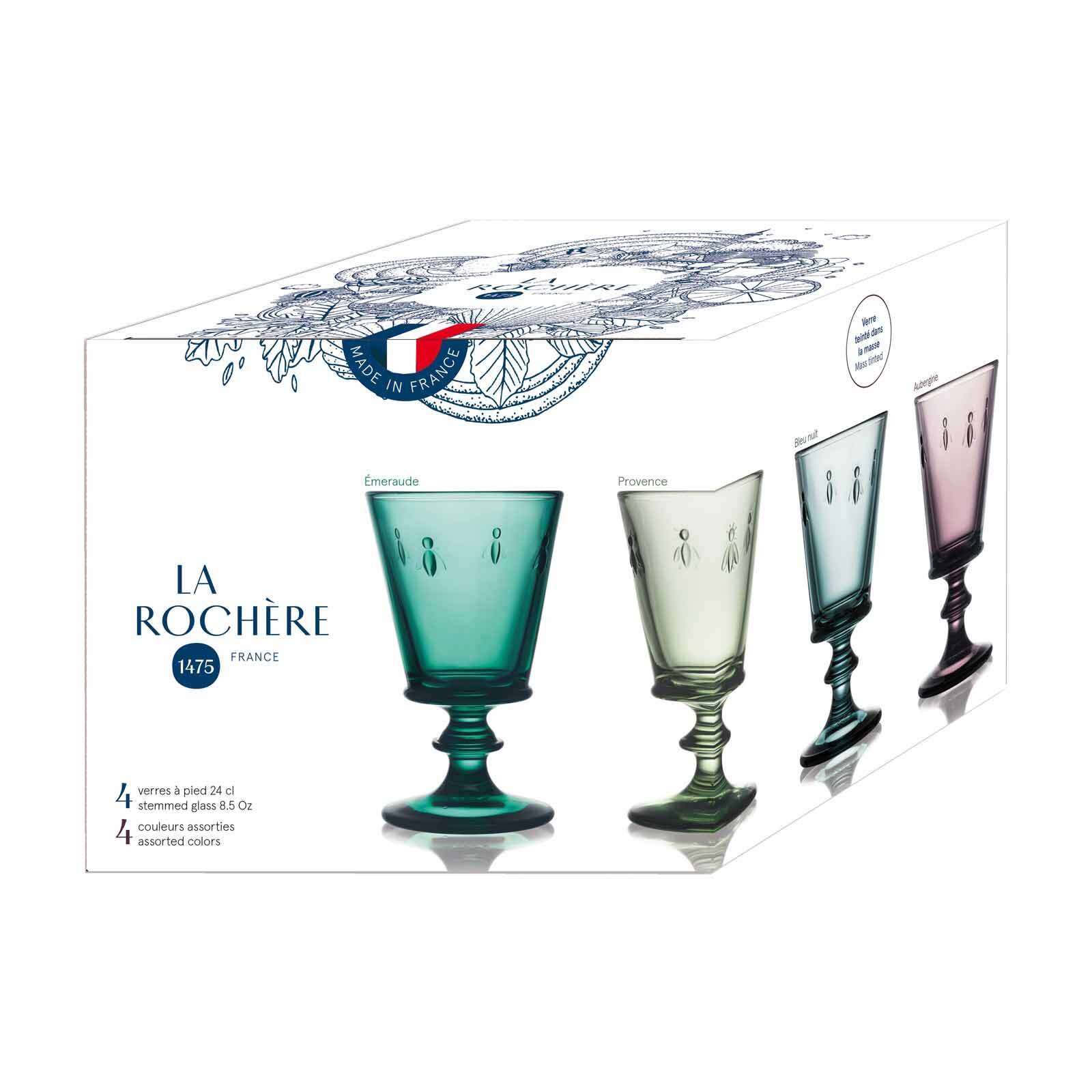 Thumbnail - La Rochère France Weinglas "Weingläser Biene Abeille 240 ml 4er Set bunt"