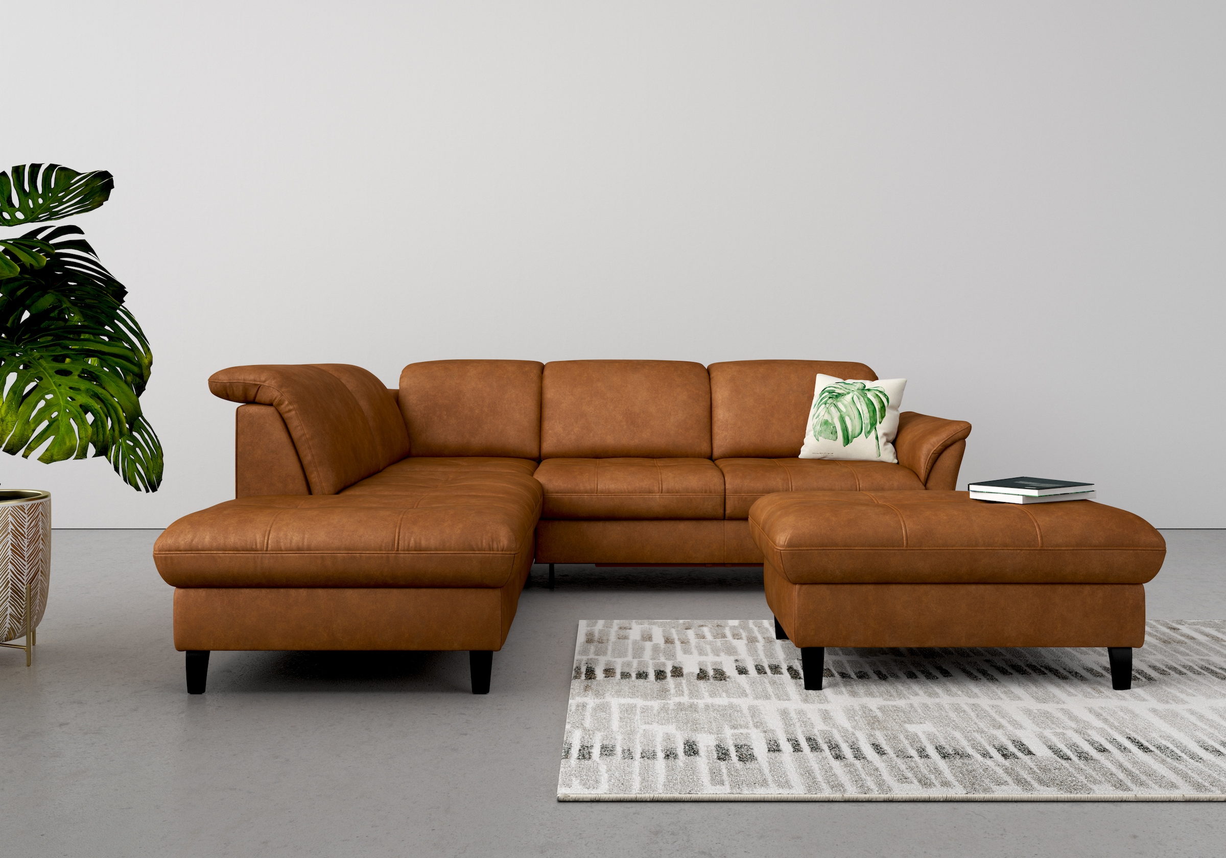 sit&more Ecksofa "Maggiore L-Form", wahlweise mit Kopfteilverstellung, Bett günstig online kaufen