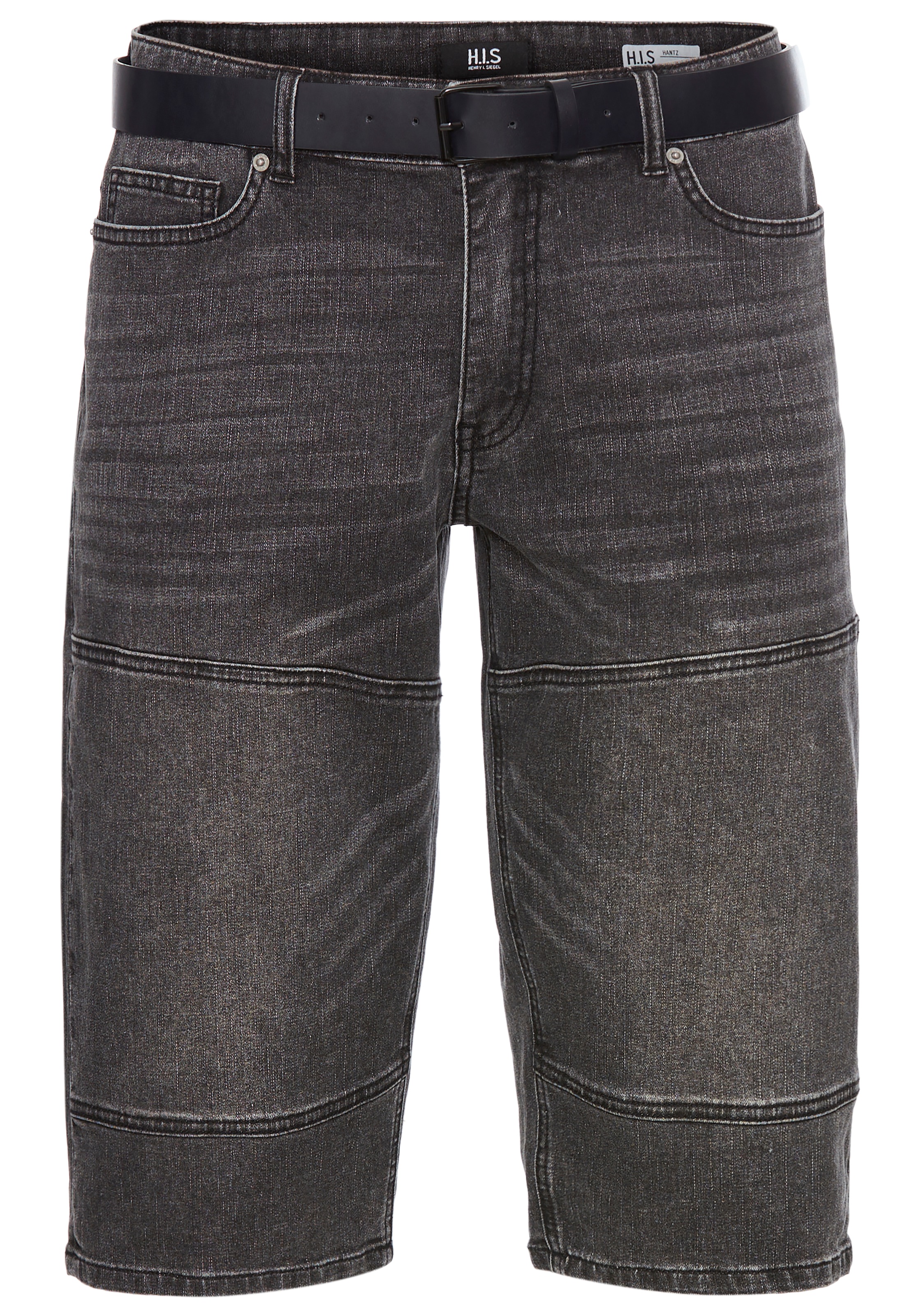 H.I.S Jeansbermudas "HANTZ", (Set, 2 tlg., mit abnehmbarem Gürtel), gerader günstig online kaufen