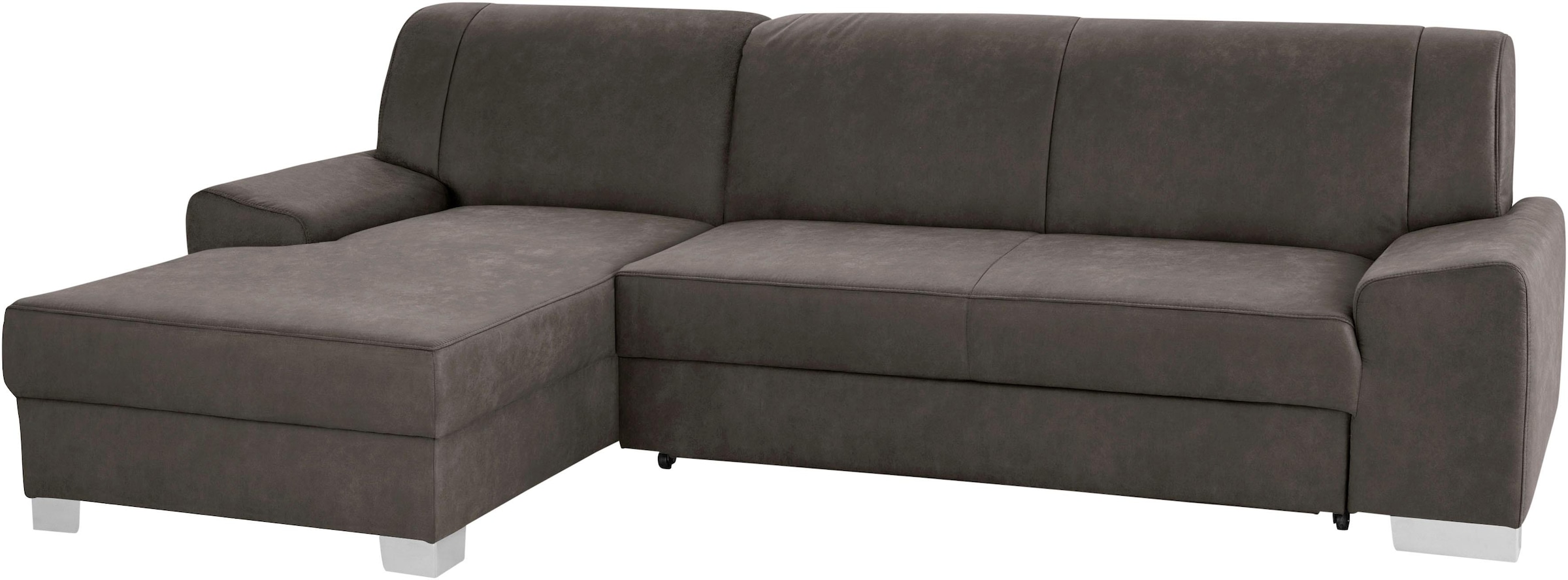 DOMO collection Ecksofa "Anzio L-Form, whlw. Bettfunktion, Federkern, hochw günstig online kaufen