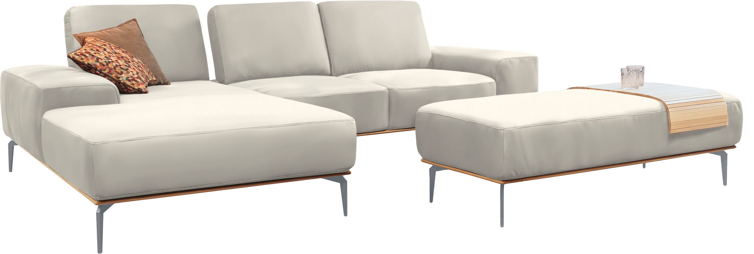 W.SCHILLIG Ecksofa "run, Designsofa mit tollem Sitzkomfort, bequem, L-Form" günstig online kaufen