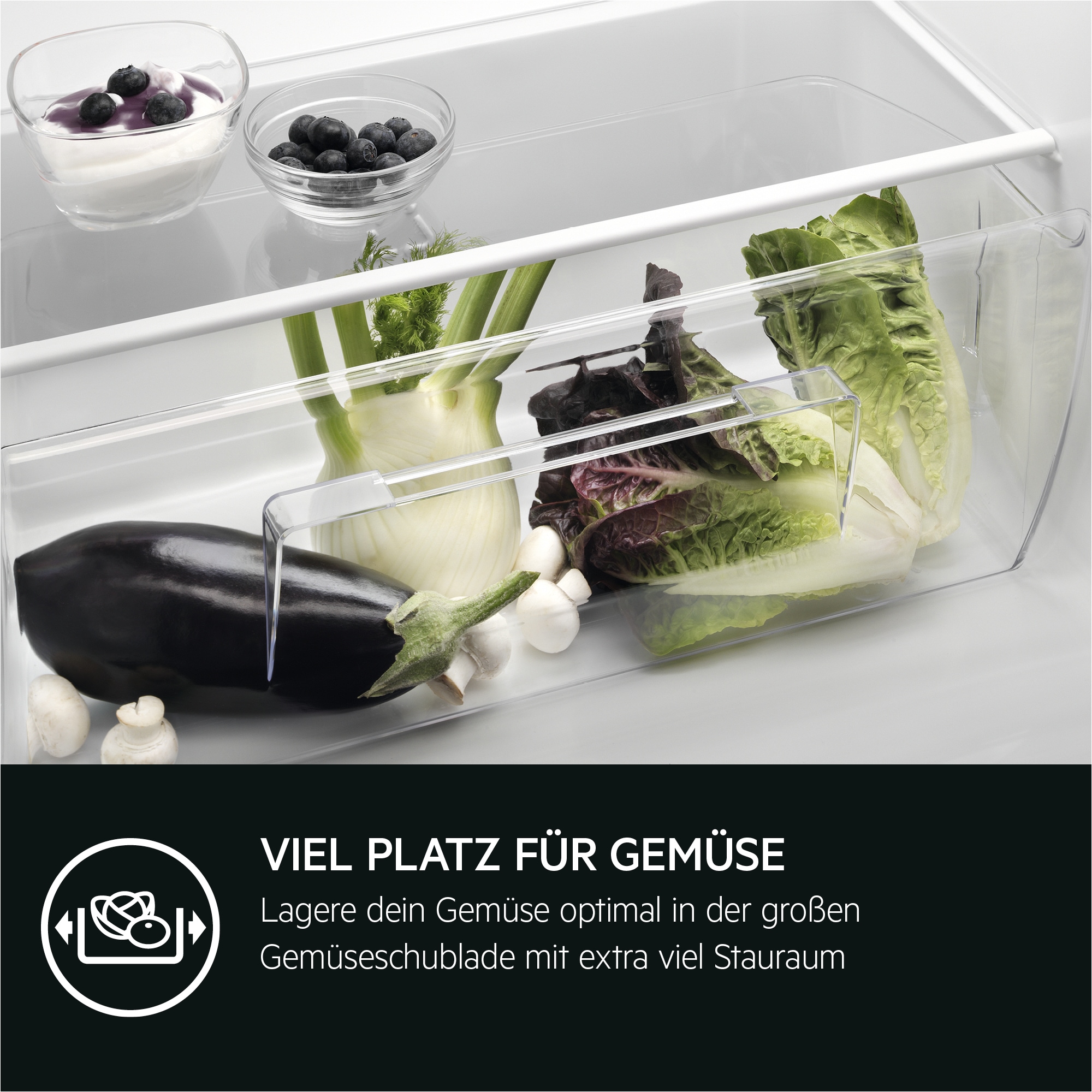 AEG Einbaukühlschrank 5000 »TSF5012WDF«, OptiSpace ermöglicht dir eine flexible Nutzung des Kühlraums