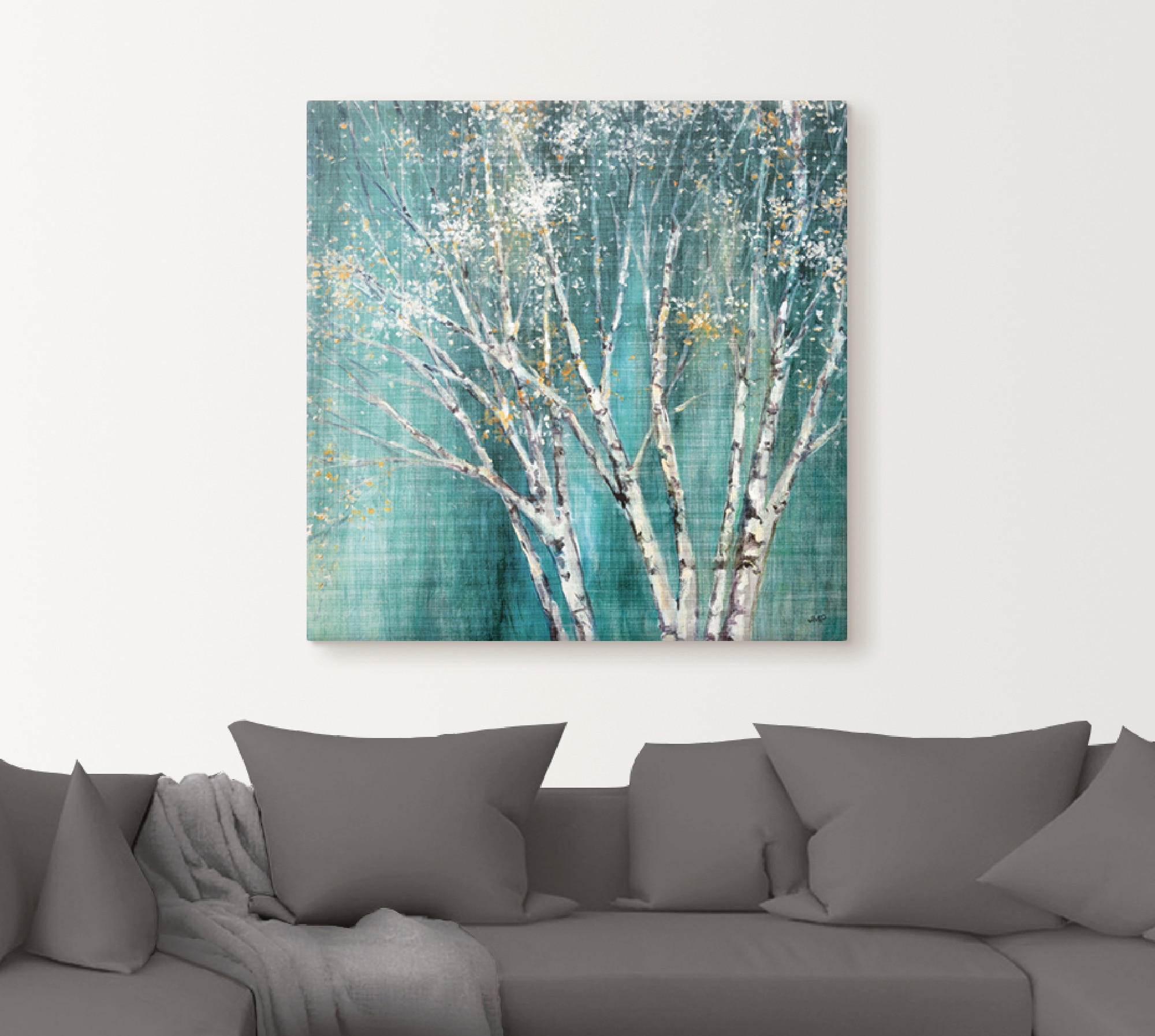 Artland Wandbild »Blaue Birke«, Bäume, (1 St.), als Leinwandbild, Poster, Wandaufkleber in verschied. Größen