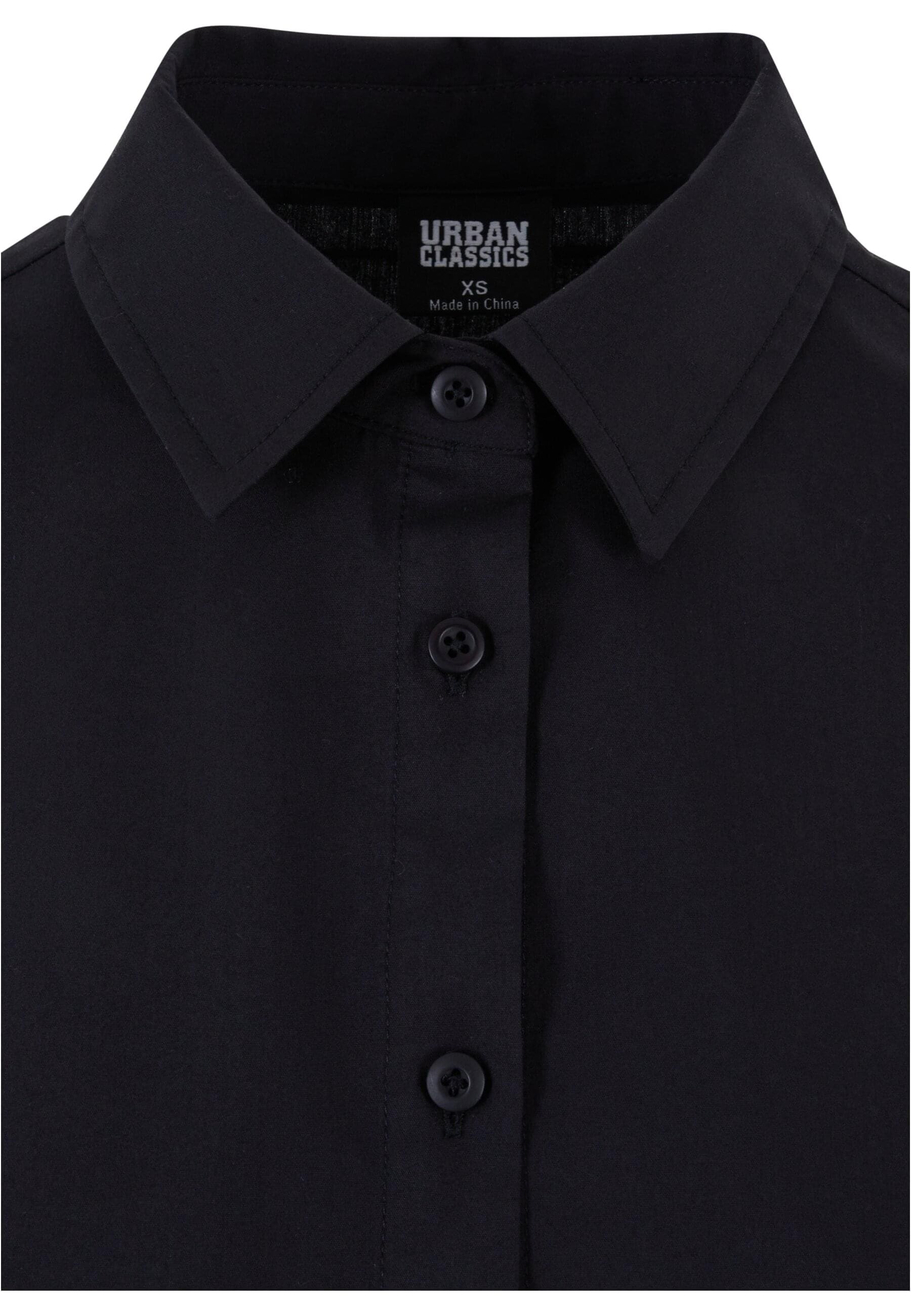 URBAN CLASSICS Klassische Bluse »Urban Classics Damen Ladies Cropped Oversized Blouse«