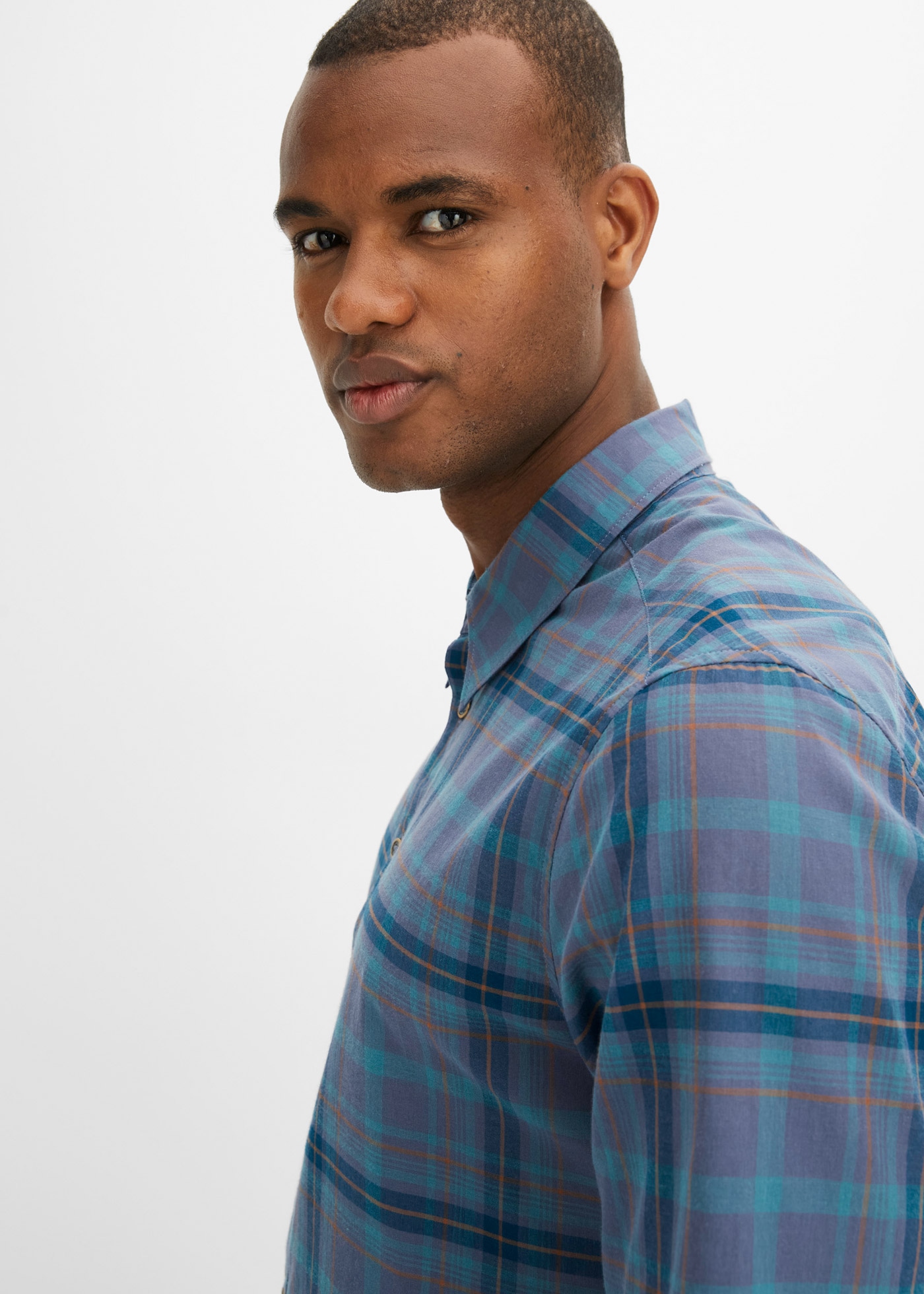 bonprix Kurzarmhemd Kurzarmhemd aus reiner Baumwolle