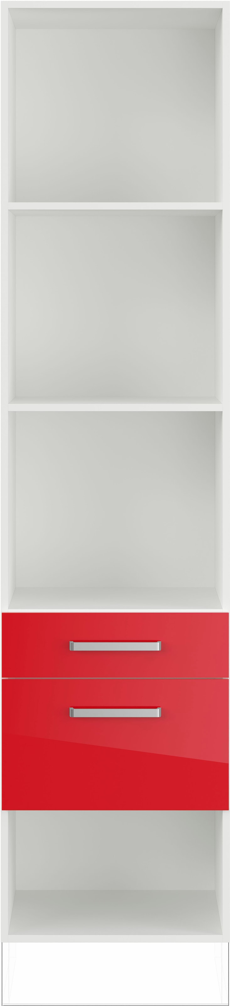 IMPULS KÜCHEN Seitenschrank »"Turin", Breite/Höhe: 50/205,1 cm, mit Soft-Close«, vormontiert, mit Schubkasten, mit Auszug, mit verstellbaren Fachböden