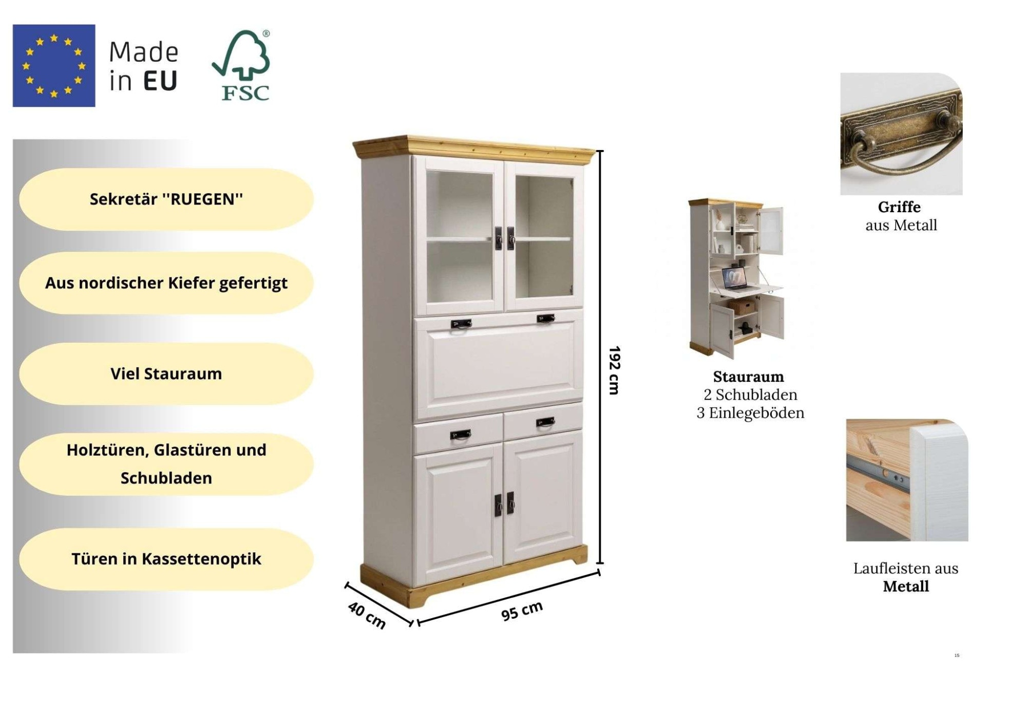 OTTO home Sekretär »Rügen«