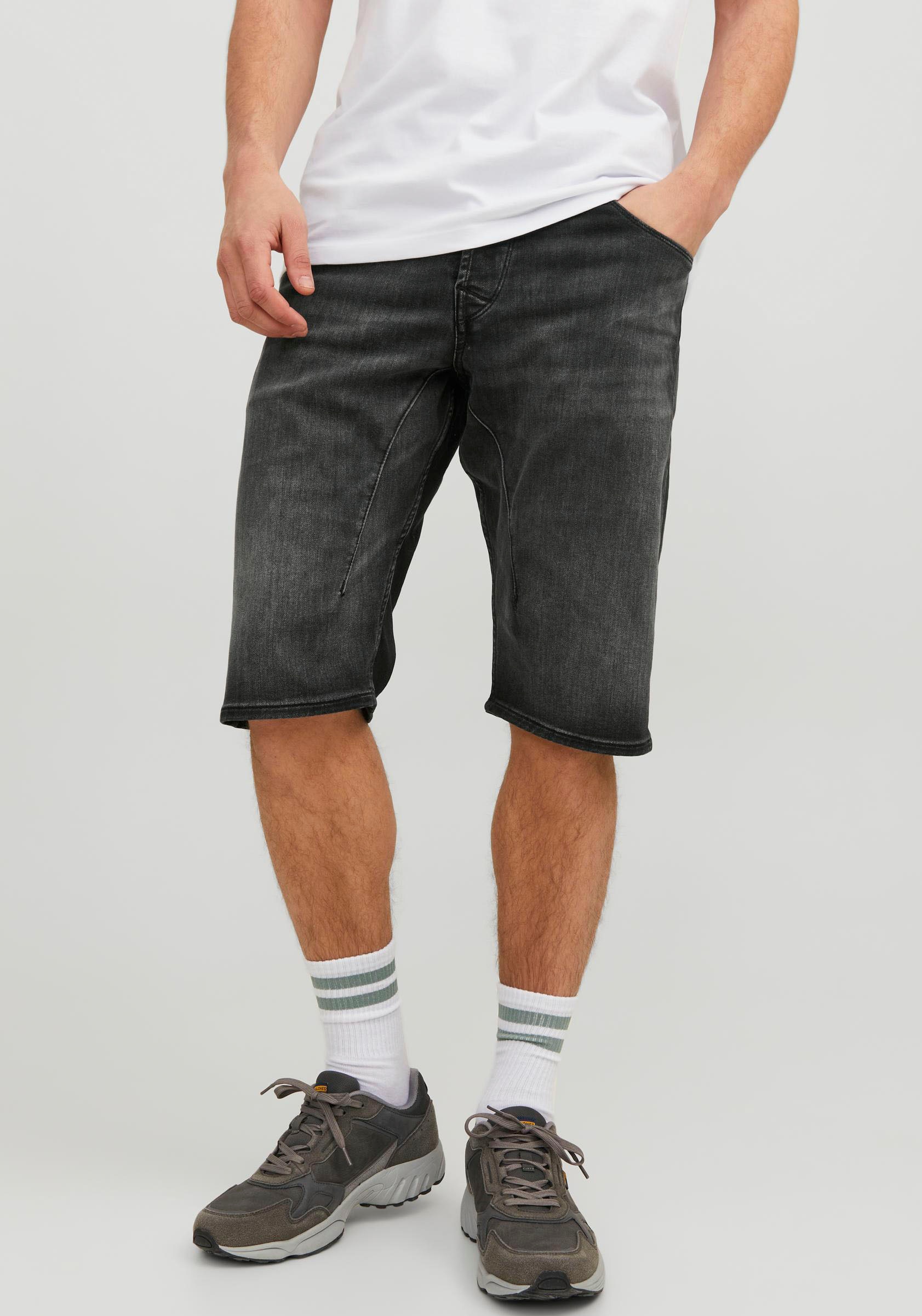 Jack & Jones Jeansshorts "JJISCALE JJLONG SHORTS GE 608 I.K SN"