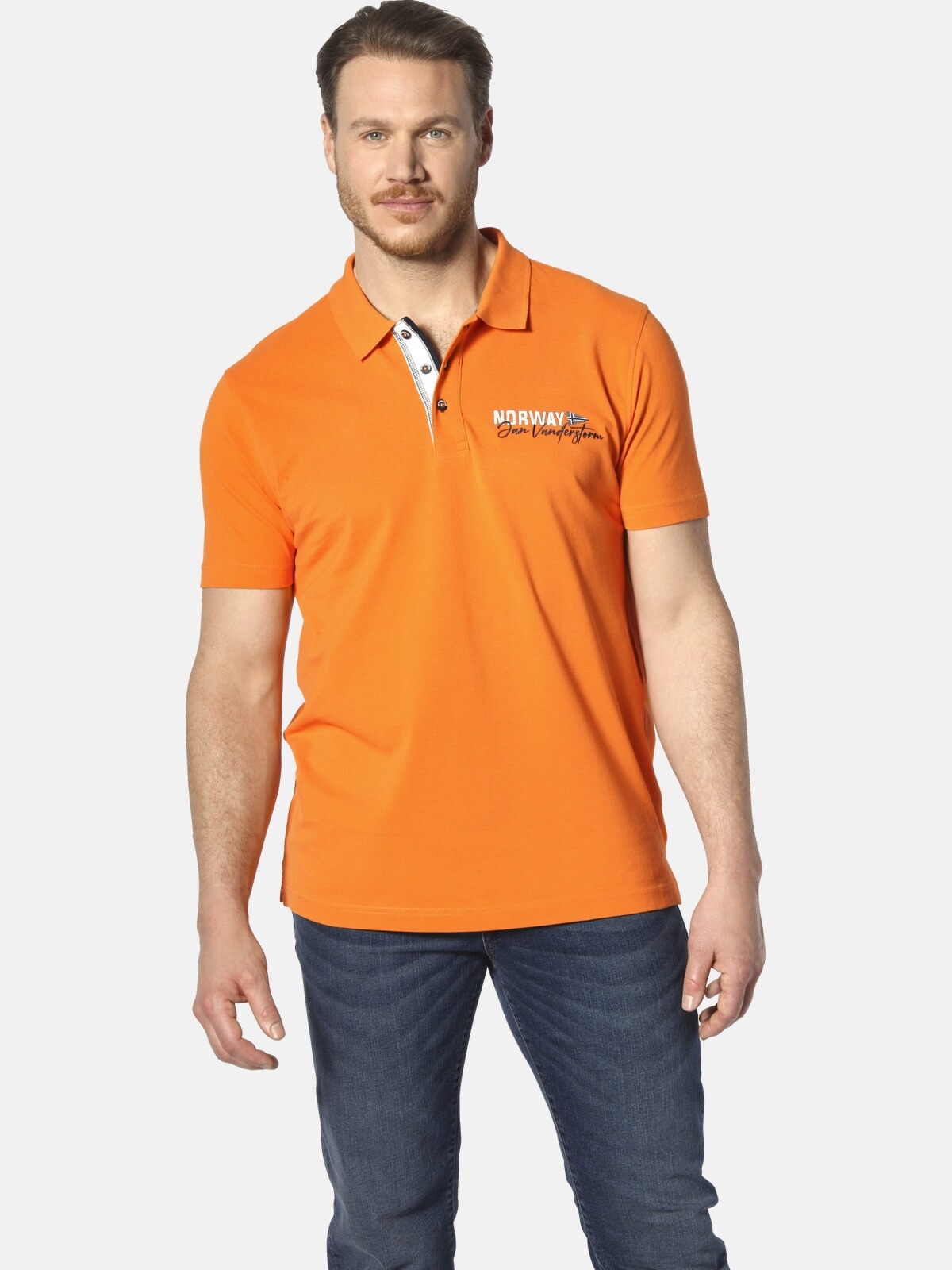 Jan Vanderstorm Poloshirt "Poloshirt JAKOV" 1 Stk. günstig online kaufen