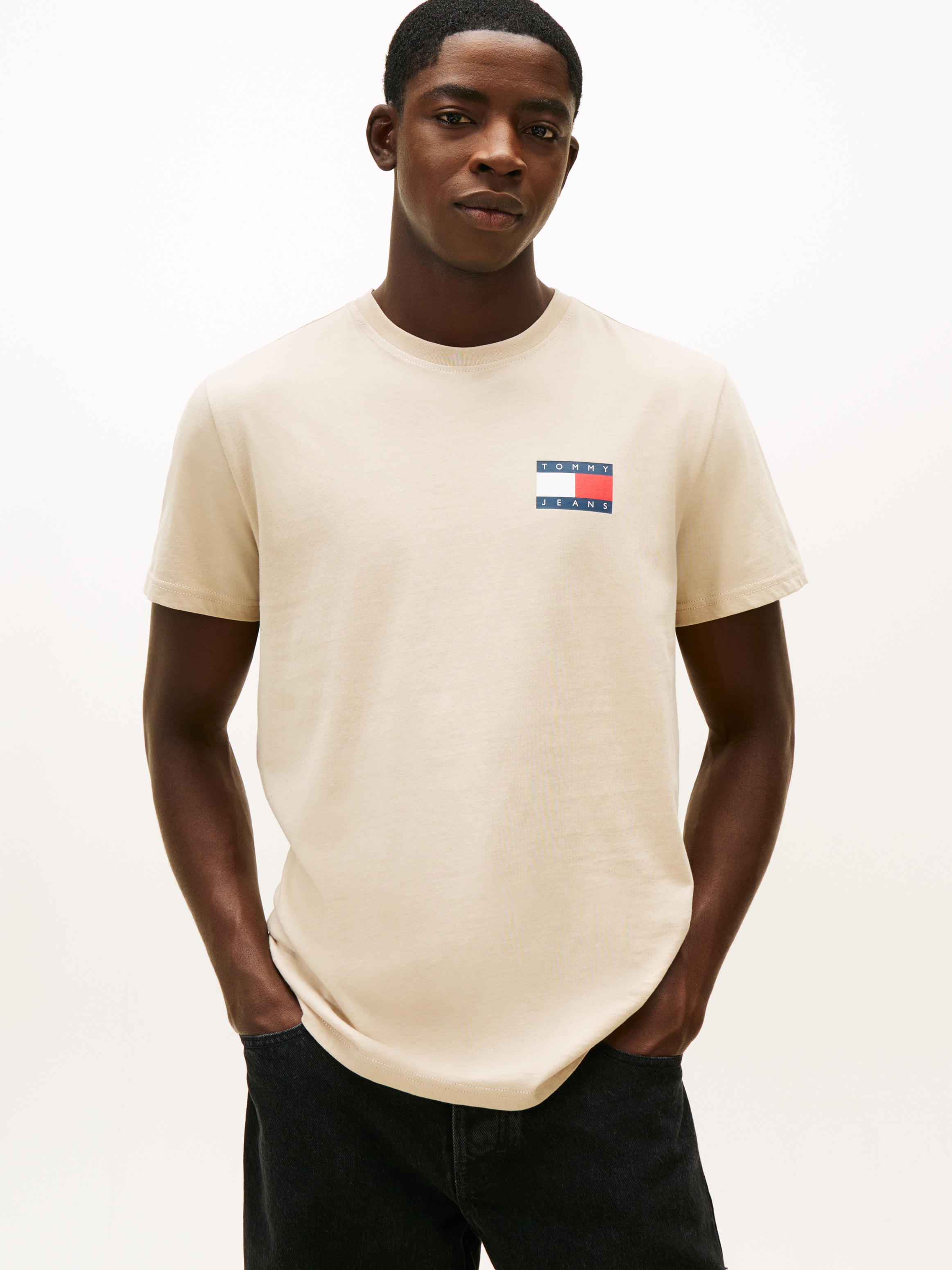 Tommy Jeans T-Shirt "TJM SLIM ESSENTIAL FLAG TEE EXT" günstig online kaufen