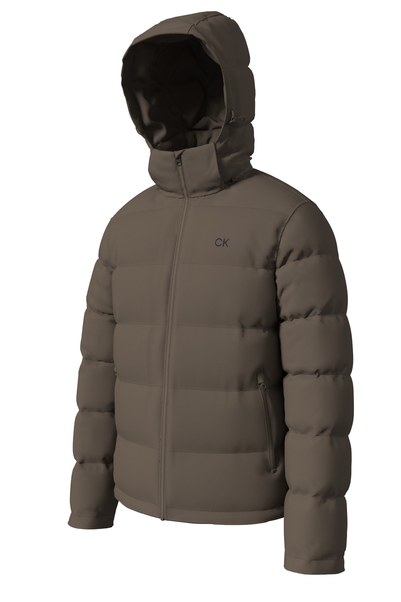 Thumbnail - Calvin Klein Jeans Steppjacke "LS NYLN ZP OFF HD DW" mit Kapuze Kapuze, Regular Fit, warm wattiert