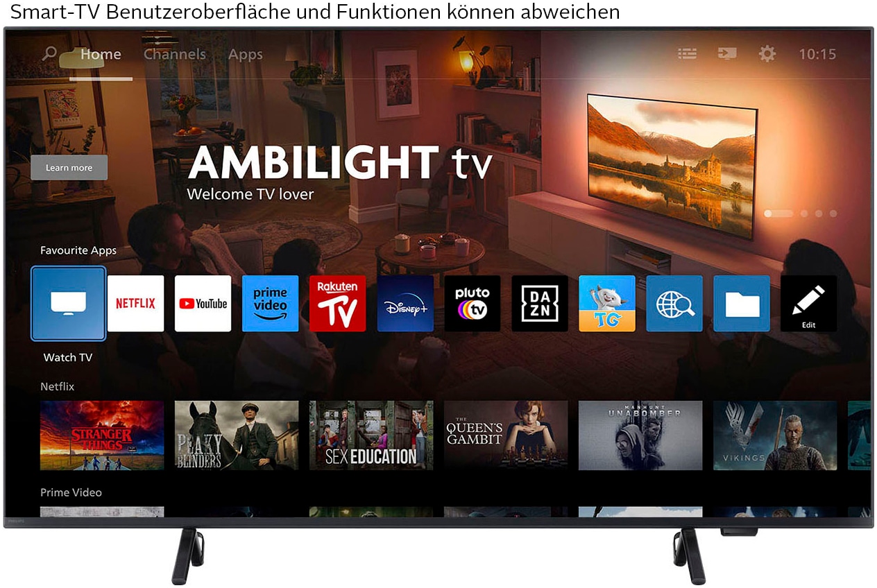 Philips LED-Fernseher, 189 cm/75 Zoll, 4K Ultra HD, Smart-TV