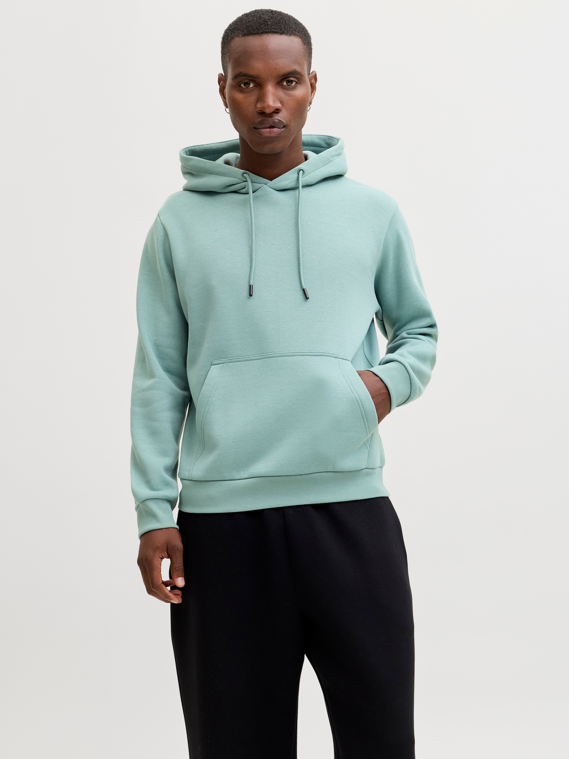 Jack & Jones Kapuzensweatshirt "JJEBRADLEY SWEAT HOOD NOOS", Materialmix, r günstig online kaufen