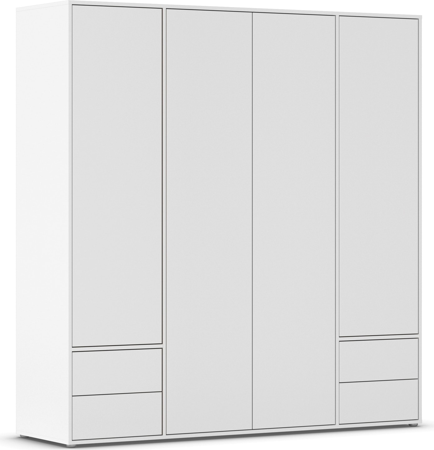 rauch "Kleiderschrank Schrank Garderobe Wäscheschrank NABILA viel Stauraum" in 3 verschiedenen Ausstattungen BASIC/CLASSIC/PREMIUM, mit 2 Schubladen und Push-to-Open Funktion TOPSELLER MADE IN GERMANY