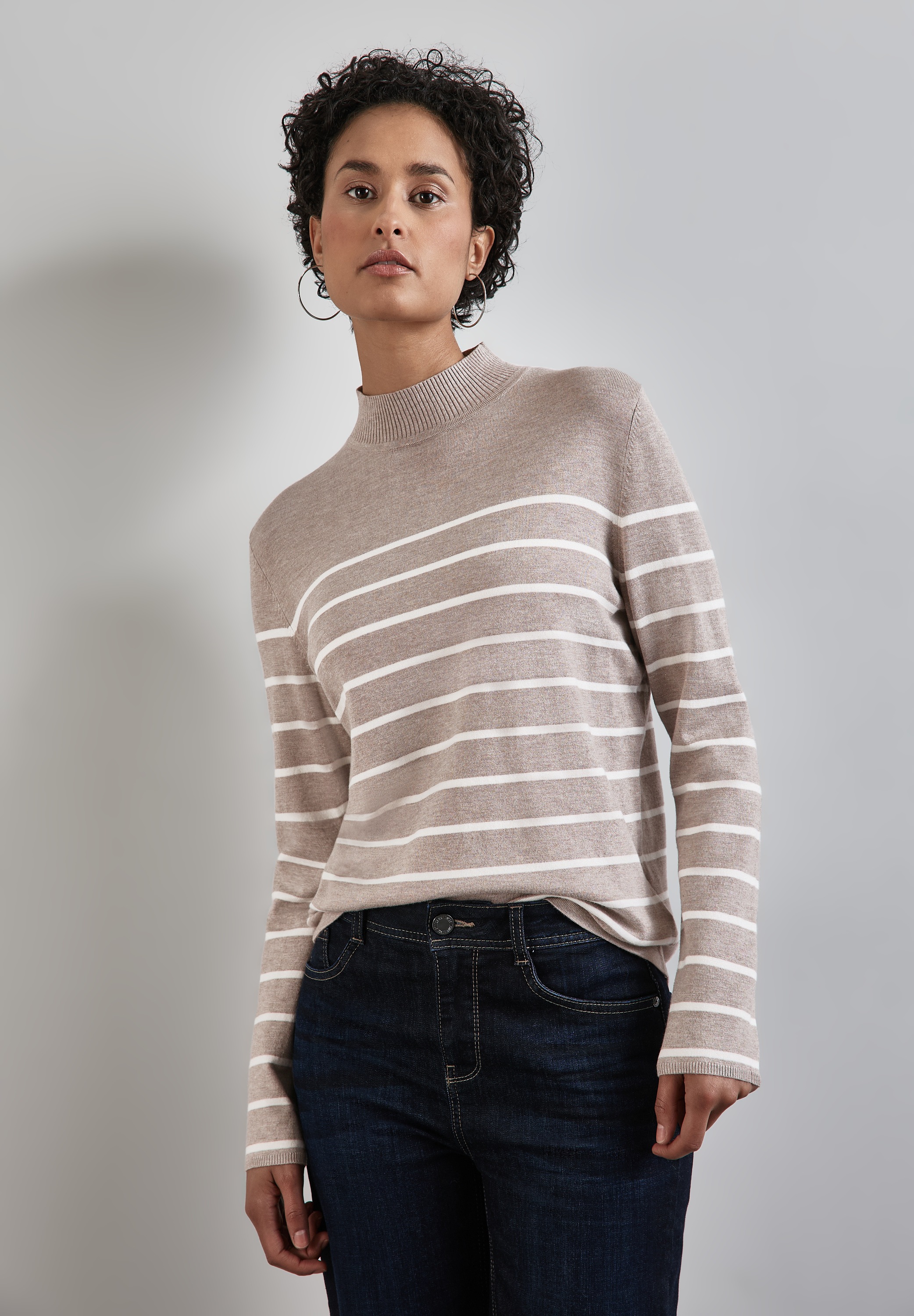 STREET ONE Strickpullover, mit Stehkragen günstig online kaufen