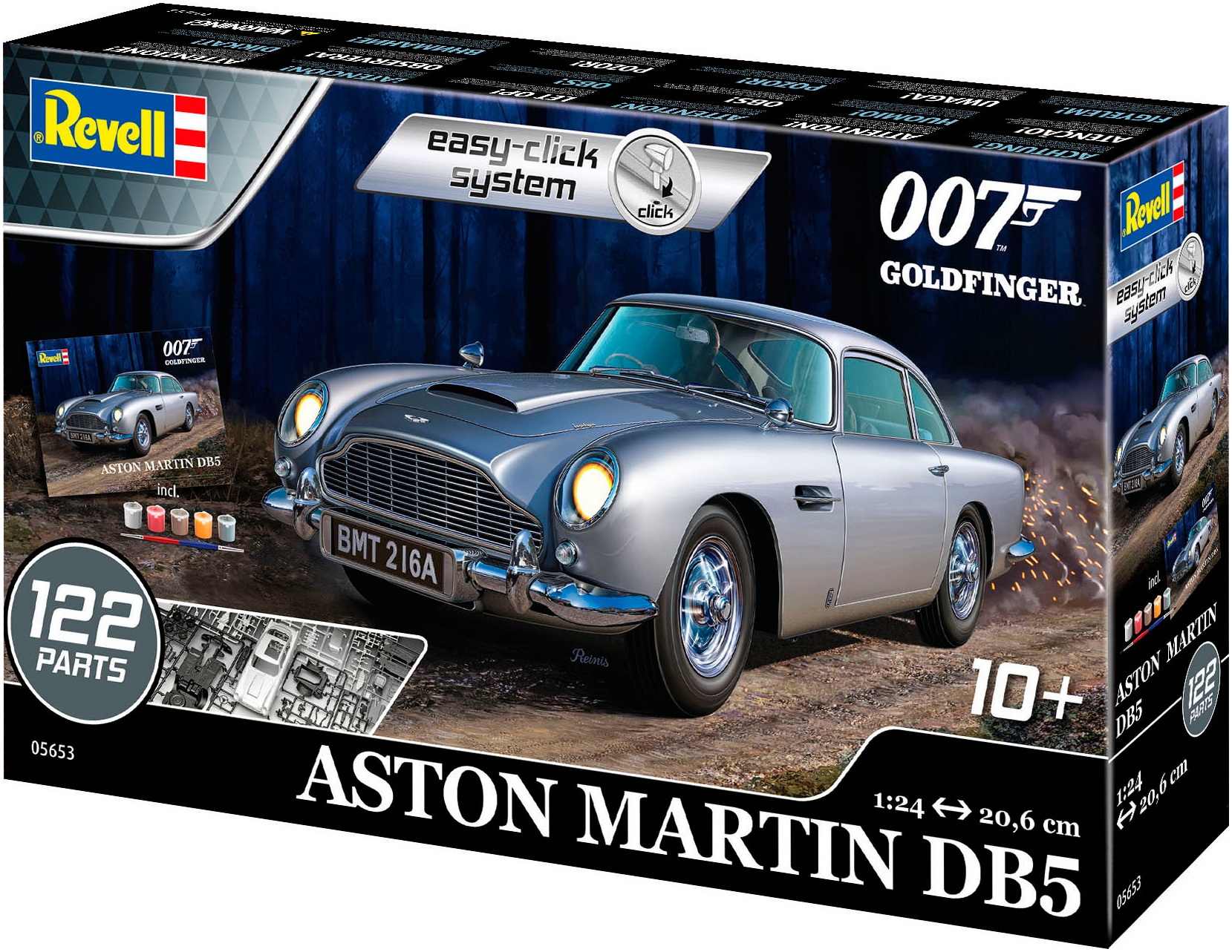 Revell® Modellbausatz »James Bond 007 Goldfinger Aston Martin DB5, Click System«, 1:24, Made in Europe