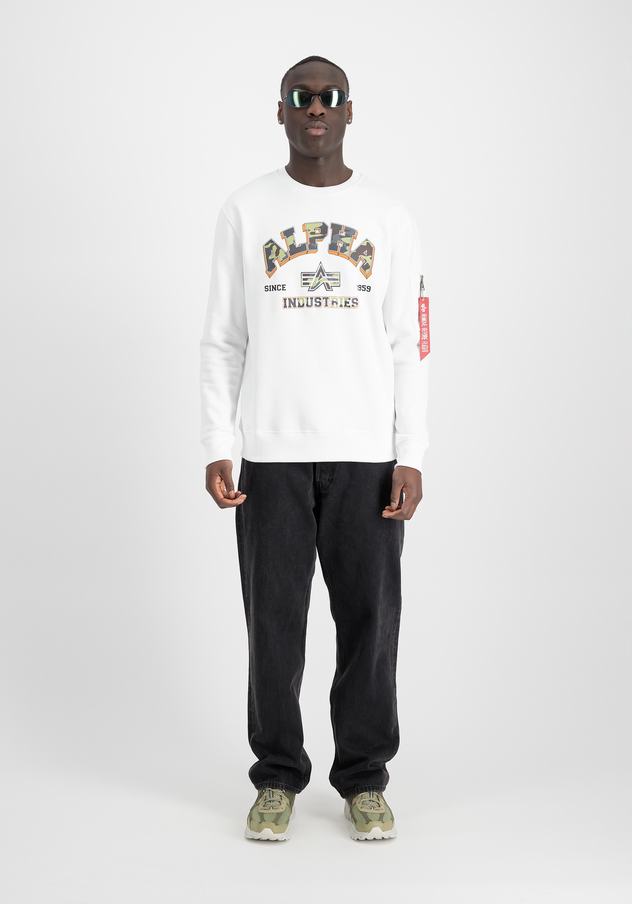 Alpha Industries Sweater »Alpha Industries Men - Sweatshirts College Camo Sweatshirt«