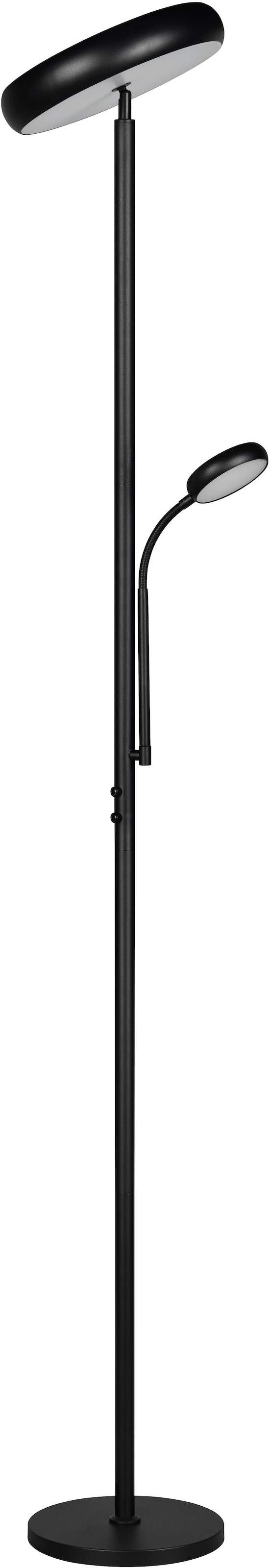 REALITY Leuchten LED Stehlampe »PALERMO, LED Stehleuchte mit Fernbedienung, 27,5W 2000 Lumen CCT« LED-Board 1 Stk. warmweiß - kaltweiß dimmbar, Lichtfarbe einstellbar 3000-6000K warm-/kaltweiß, Höhe 183 cm