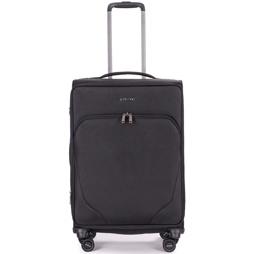 Stratic Weichgepäck-Trolley »Mix M, black«, 4 Rollen