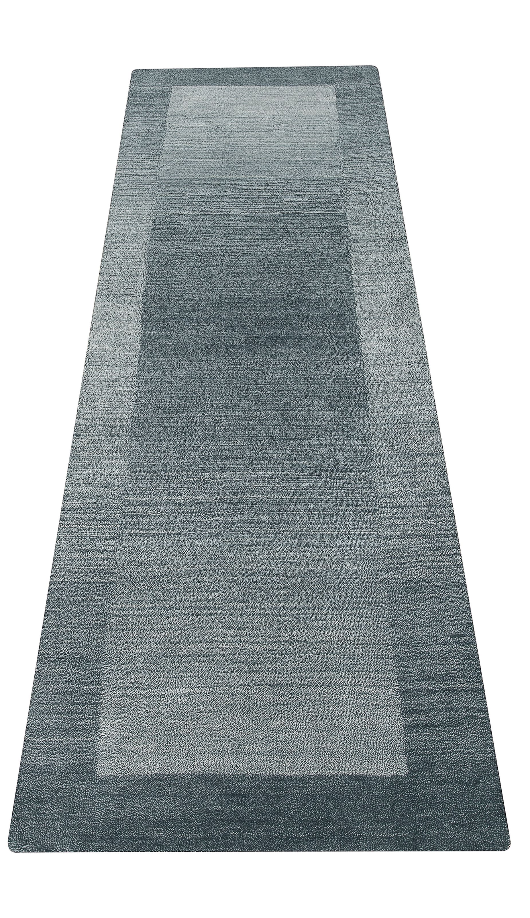 THEKO Läufer »Gabbeh Super, Handweb Teppich, Bordüre, reine Wolle, handgewebt« rechteckig 9 mm Höhe Teppich-Läufer, Brücke, Schlafzimmer, Wohnzimmer, Esszimmer