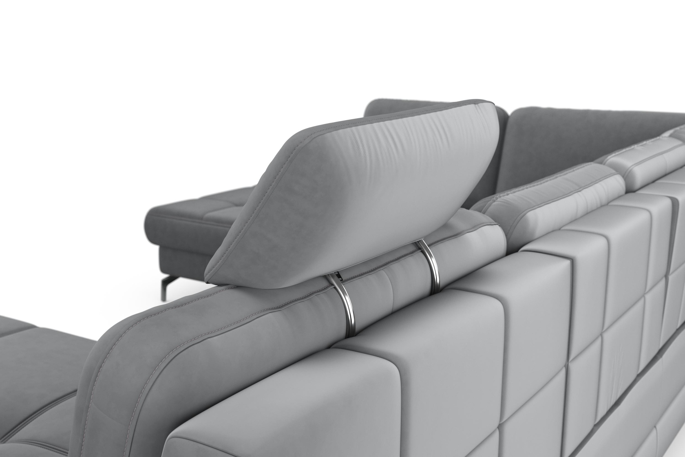 sit&more Wohnlandschaft »Bendigo U-Form«, inklusive Sitztiefenverstellung, Bodenfreiheit 12 cm, in 2 Fußfarben