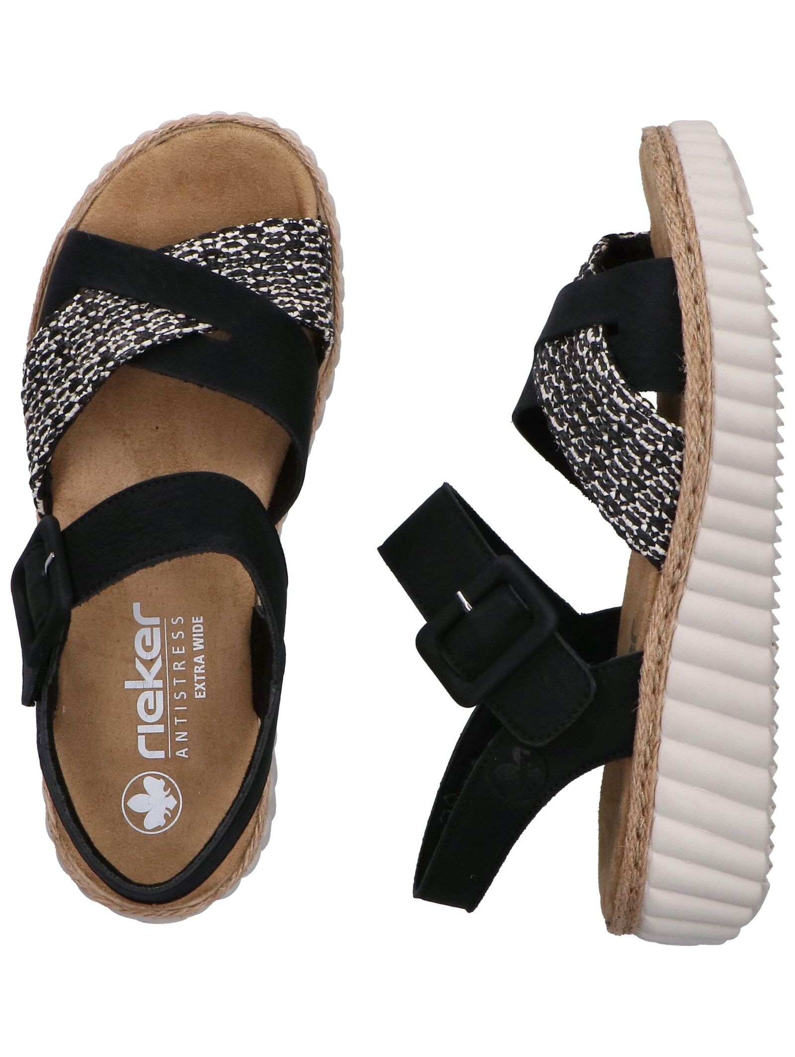Rieker Keilsandalette »Rieker Sandalen Textil«
