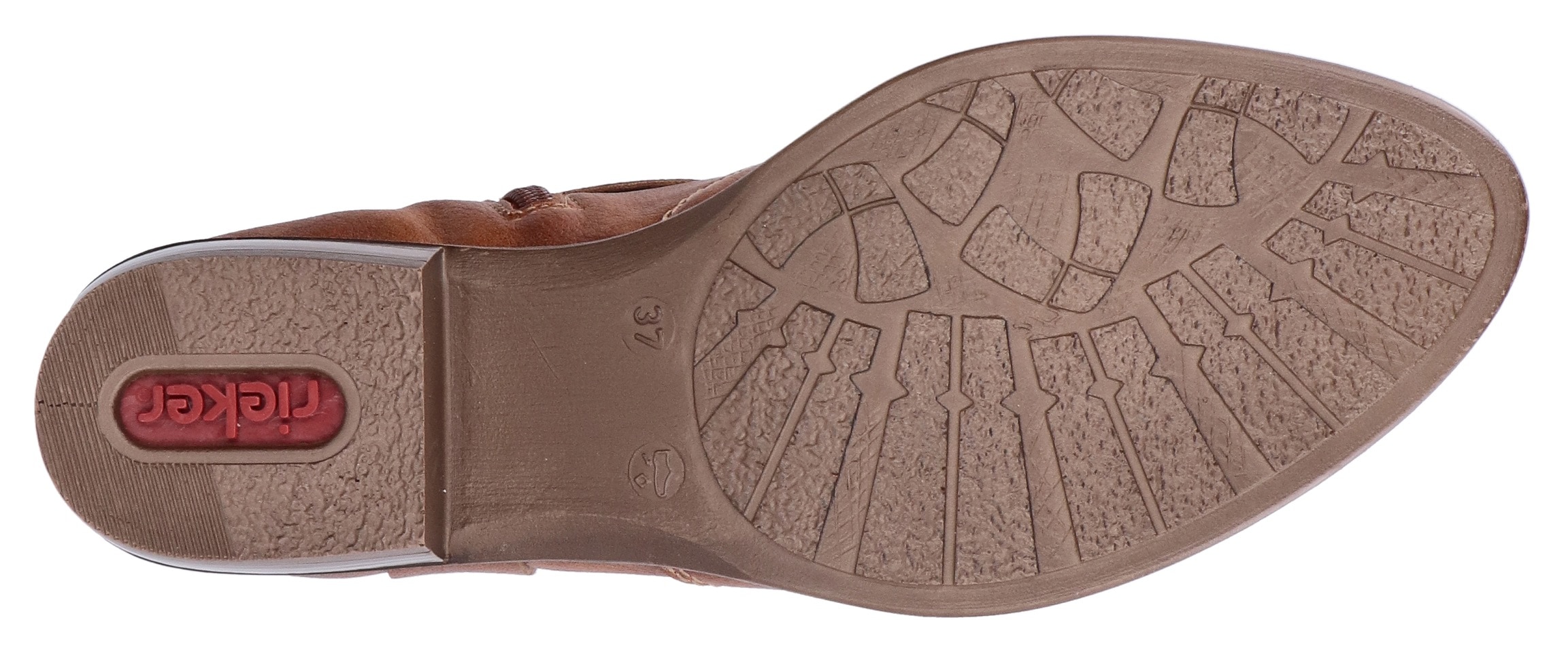 Rieker Stiefelette, Cowboyboots, Westernstiefelette, Blockabsatz, mit Zierriemen