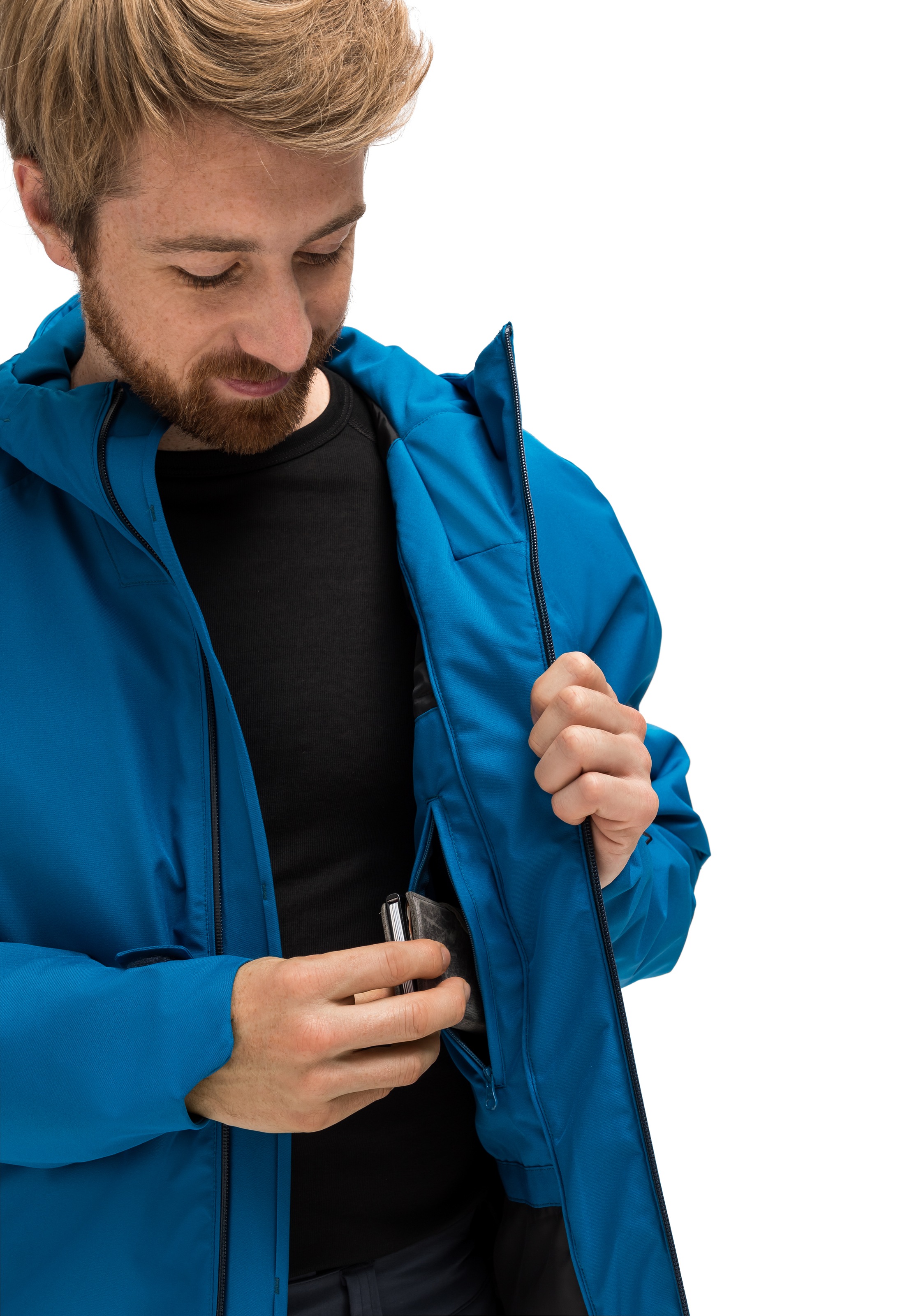Thumbnail - Maier Sports "Solo Tipo M" Herren Jacke, atmungsaktiv wasserdicht, Regenjacke mit Kapuze