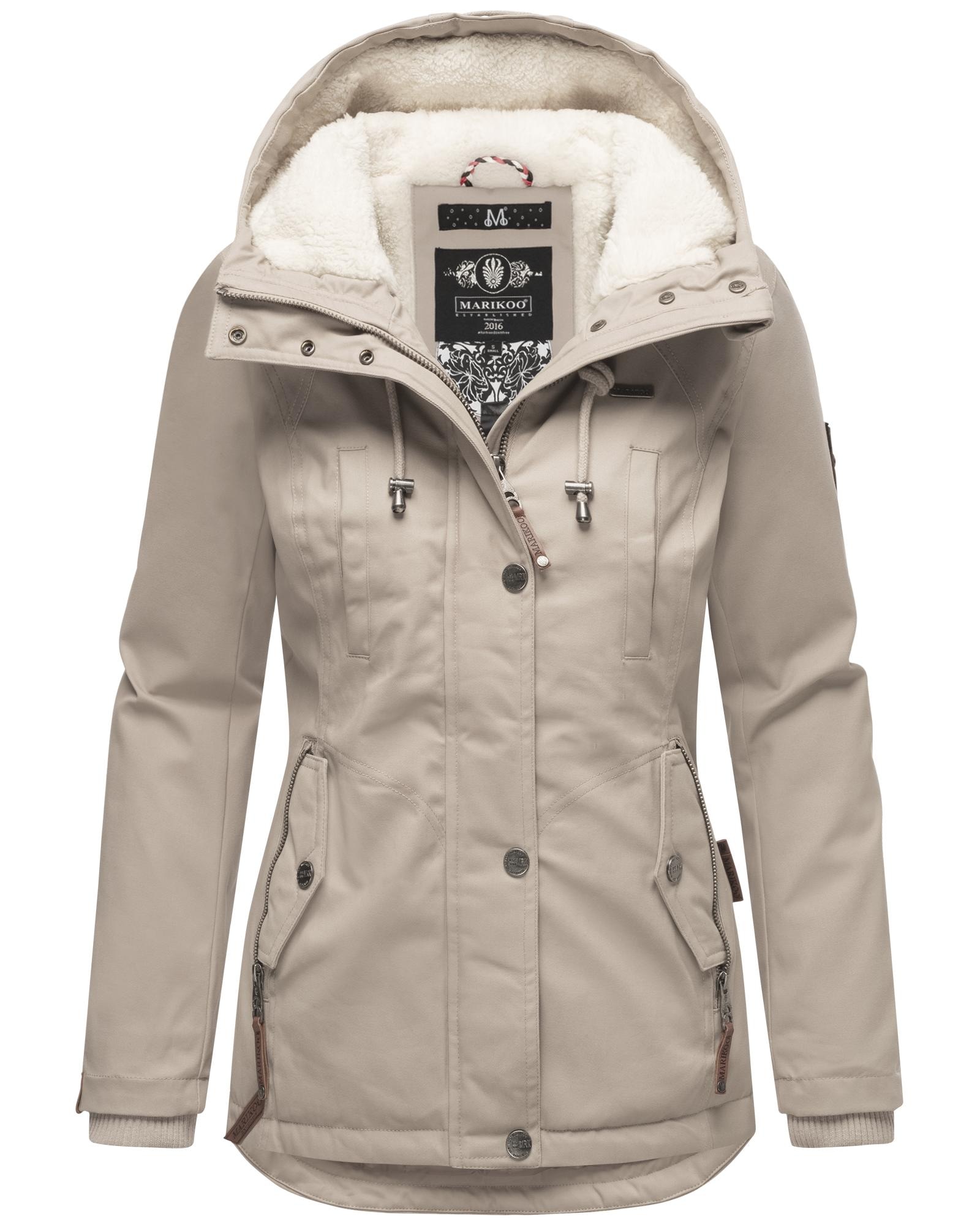 Marikoo Winterjacke »Bikoo«, mit Kapuze, sportliche Damen Outdoor Baumwolljacke mit Kapuze